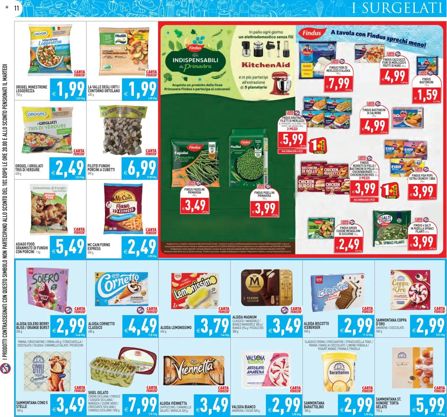 Volantino PIM Supermercati del 29.04.2026 | Pagina: 11 | Prodotti: Yogurt, Pomodoro, Mandorle, Spinaci