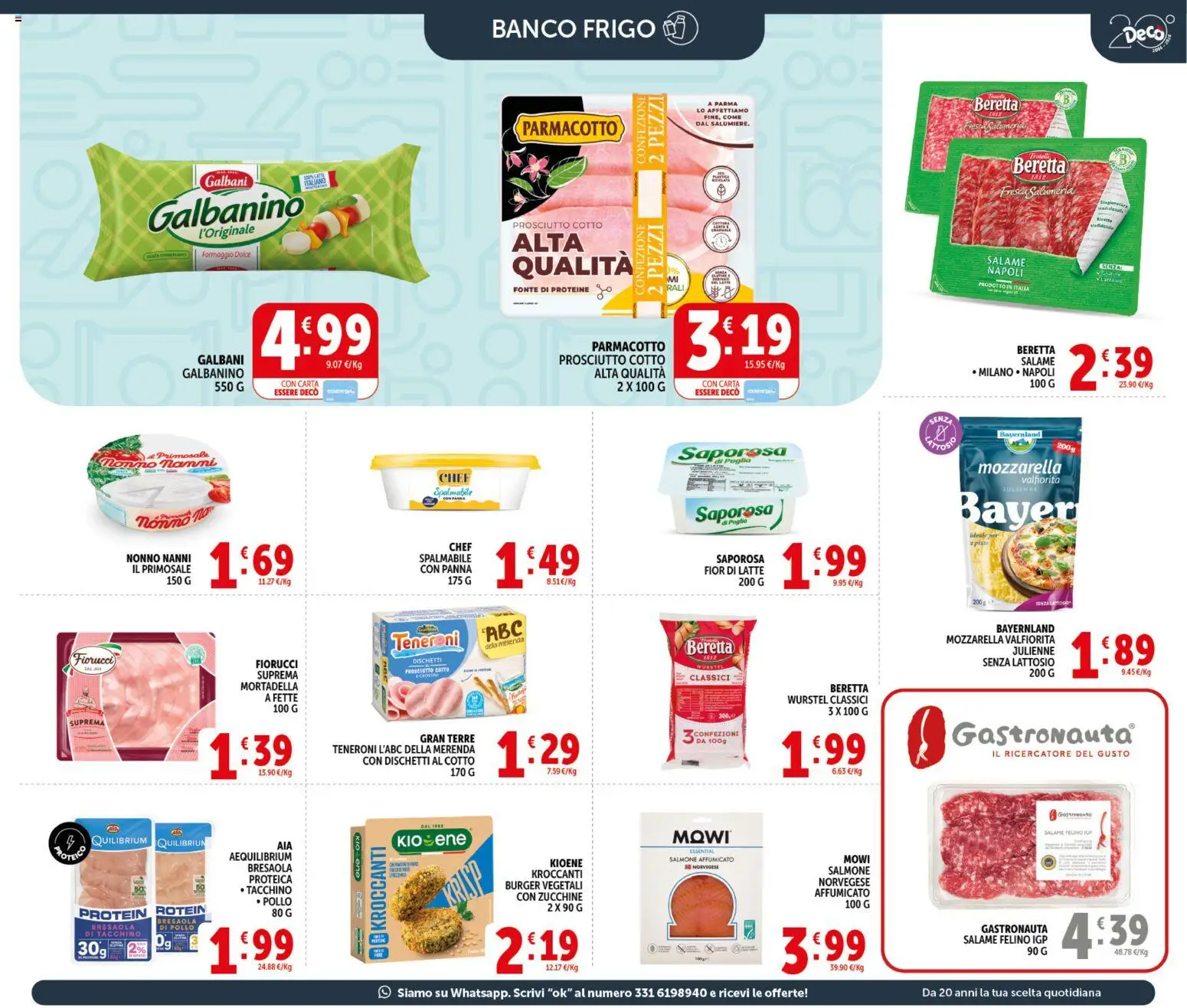 Volantino Decò del 21.04.2026 | Pagina: 9 | Prodotti: Salame, Pollo, Bresaola, Latte