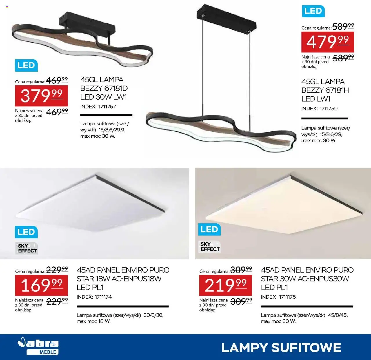 Abra meble Gazetka od 23.09.2025 | Strona: 10 | Produkty: Lampa