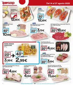 Volantino Ipercoop del 14.08.2025 | Pagina: 10 | Prodotti: Bovino, Petto di Pollo, Suino, Tacchino