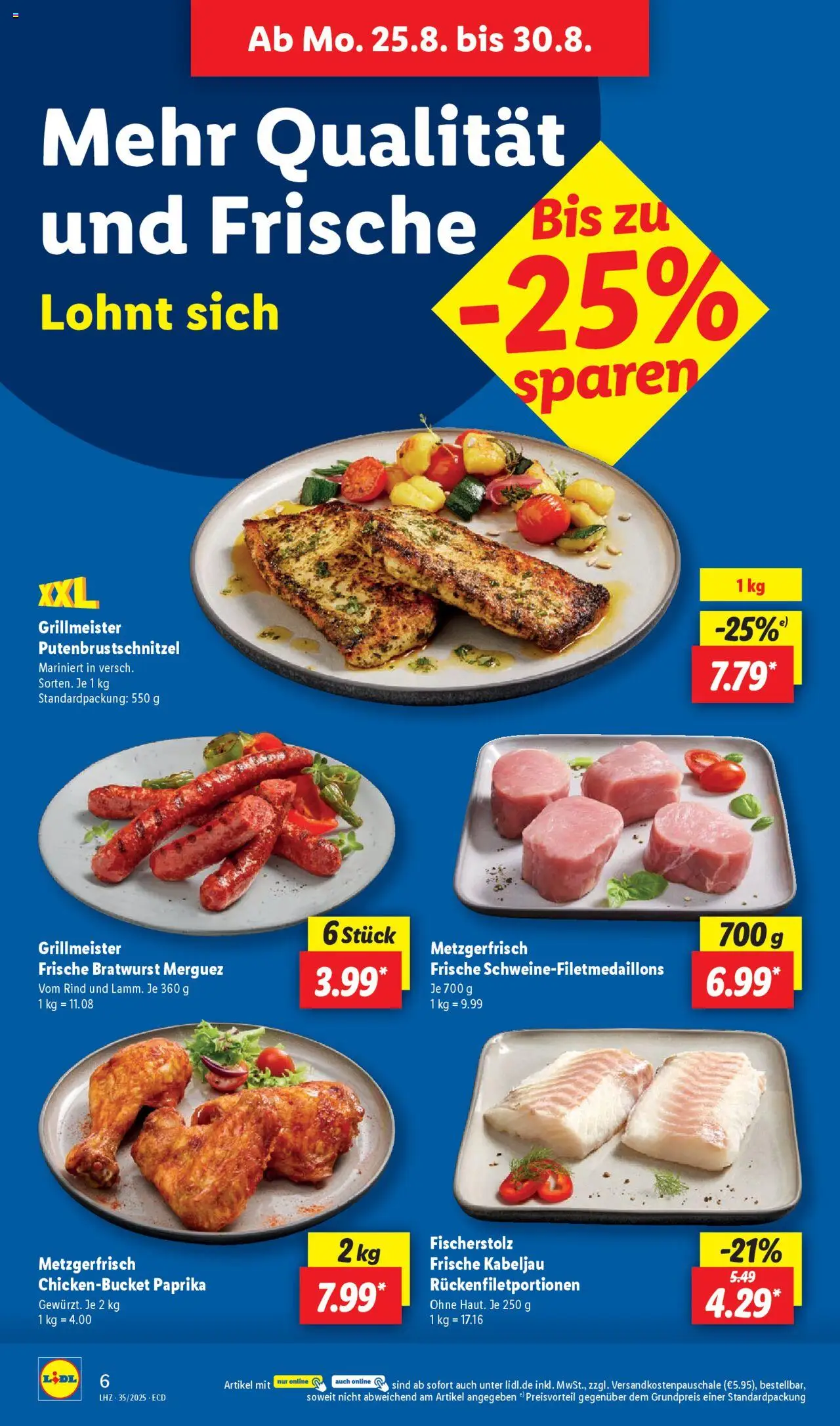 Lidl Prospekt 	 - gültig ab dem 25.08.2025 | Seite: 12 | Produkte: Bratwurst, Paprika