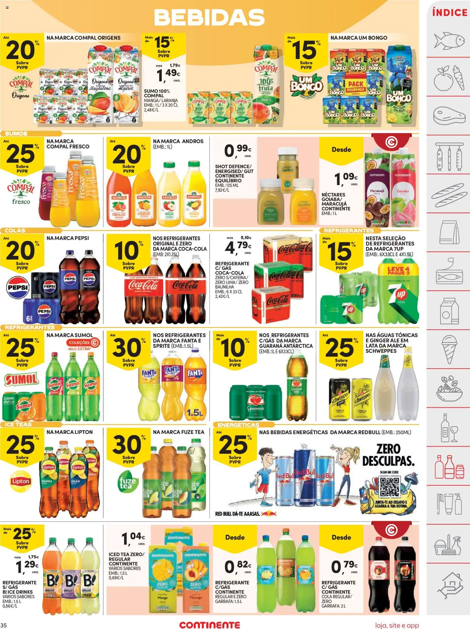 Continente folheto │ válido de 20.01.2026 | Página: 35 | Produtos: Refrigerante, Maçãs, Laranjas, Coca-cola