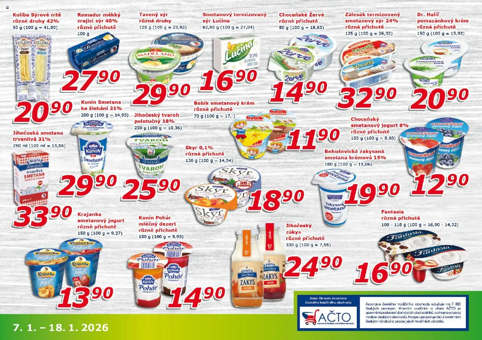 Eso market leták od 07.01.2026 | Strana: 5 | Produkty: Smetanový jogurt, Jogurt, Zrající sýr, Romadur