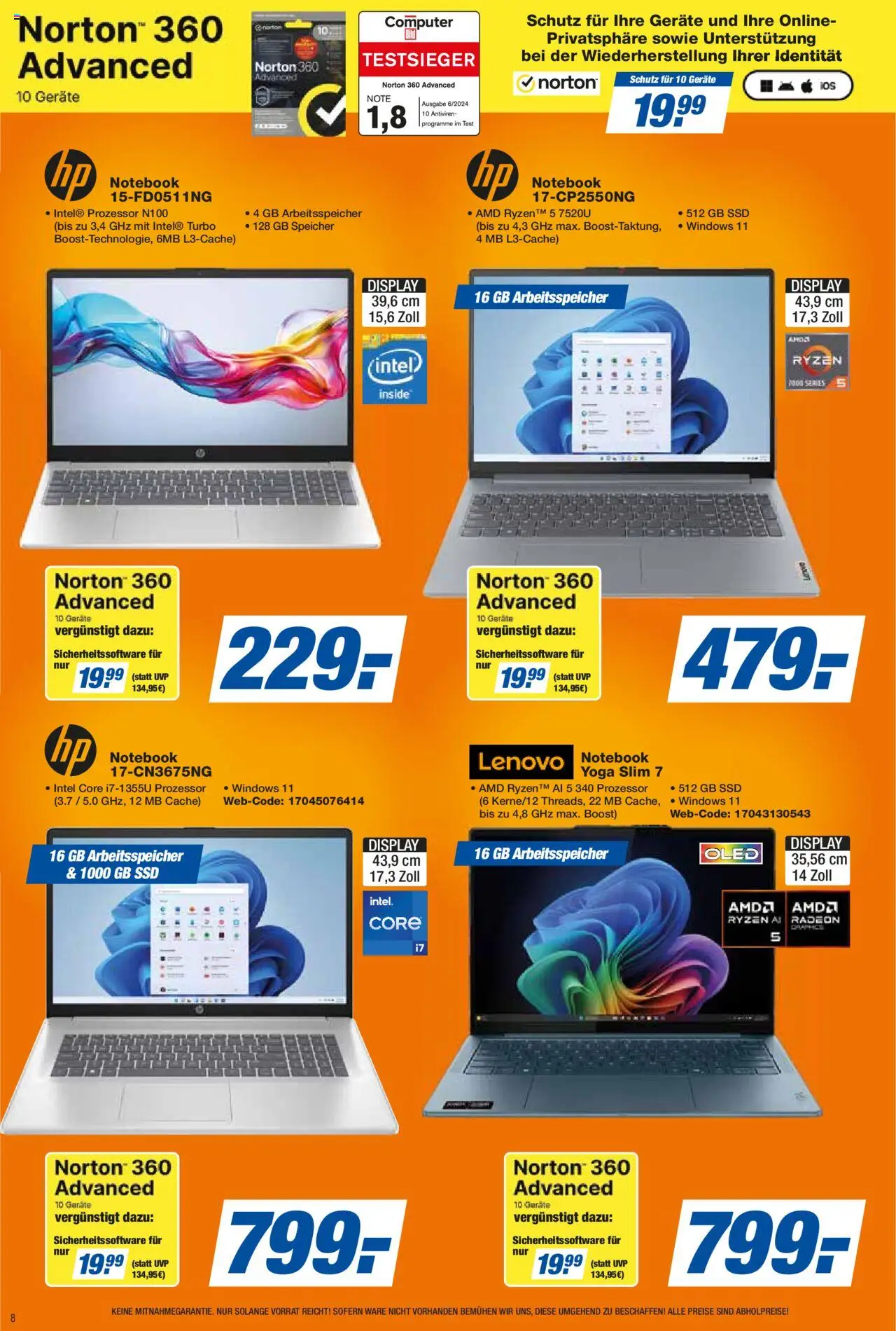 Expert Prospekt 	 – gültig ab 05.09.2025 | Seite: 8 | Produkte: Lenovo, Notebook, Computer