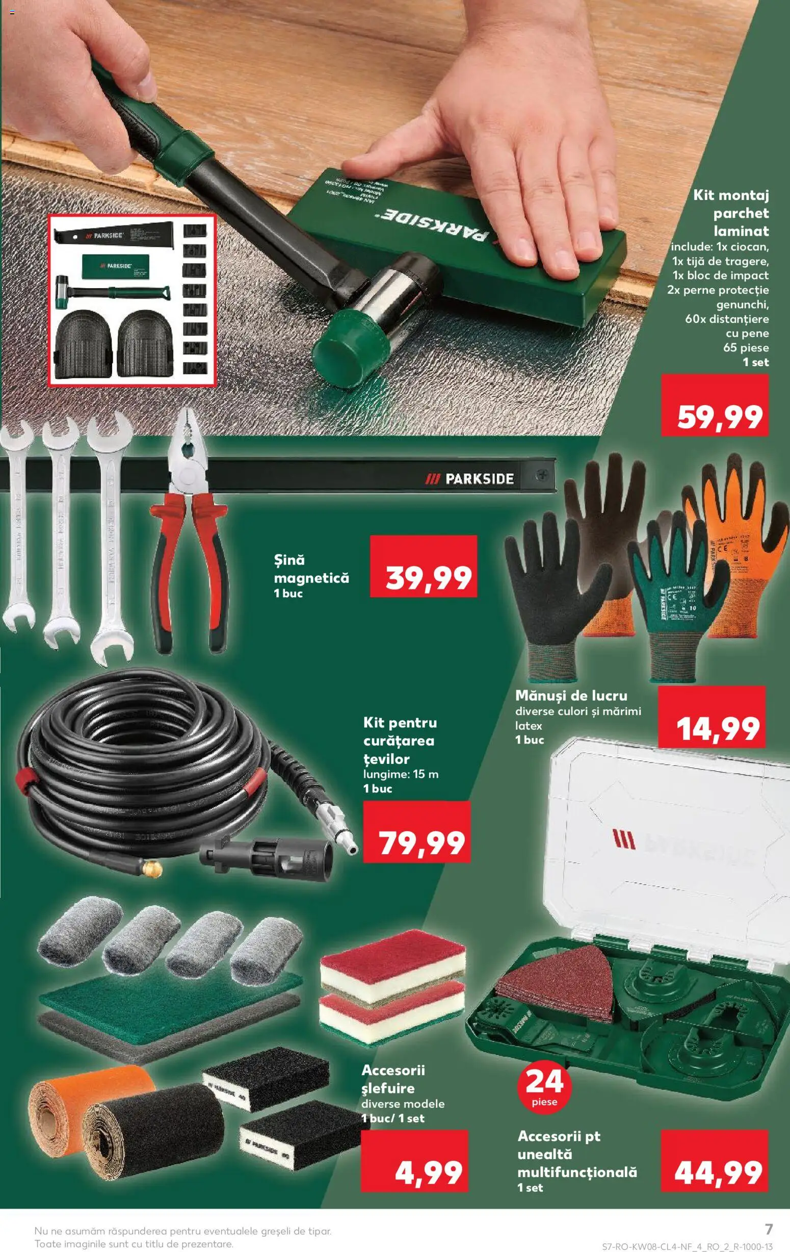 Noul catalog Kaufland – valabil de la 18.02.2026 | Pagină: 7 | Produse: Mănuși, Mănuși de lucru, Parchet, Peluş Köpek Yatağı