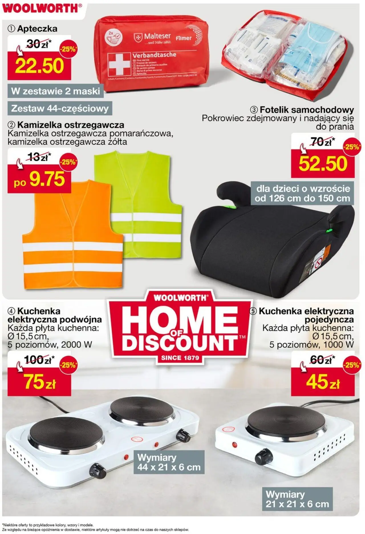 Woolworth Gazetka od 01.08.2025 | Strona: 15 | Produkty: Kamizelka, Kuchenka, Płyta kuchenna