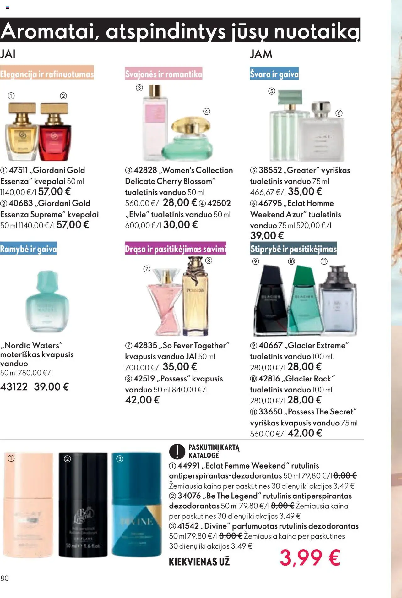 Oriflame akcijos nuo 08.10.2025 | Puslapis: 80 | Prekių: Kvapusis vanduo, Kvepalai, Tualetinis vanduo, Dezodorantas