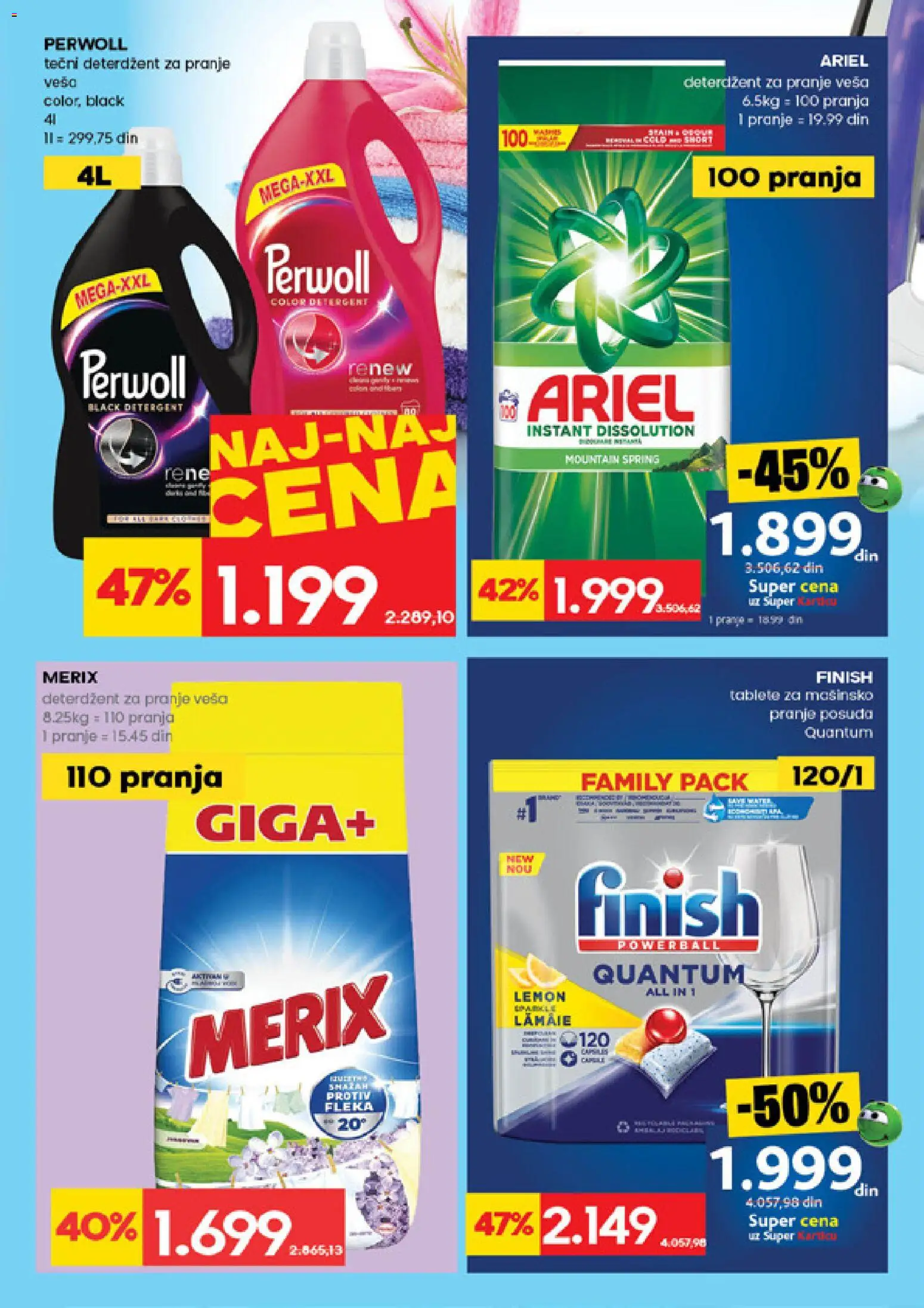 Idea katalog - važi od 26.03.2026 | Strana: 29 | Proizvode: Deterdžent, Tečni deterdžent, Finish, Perwoll