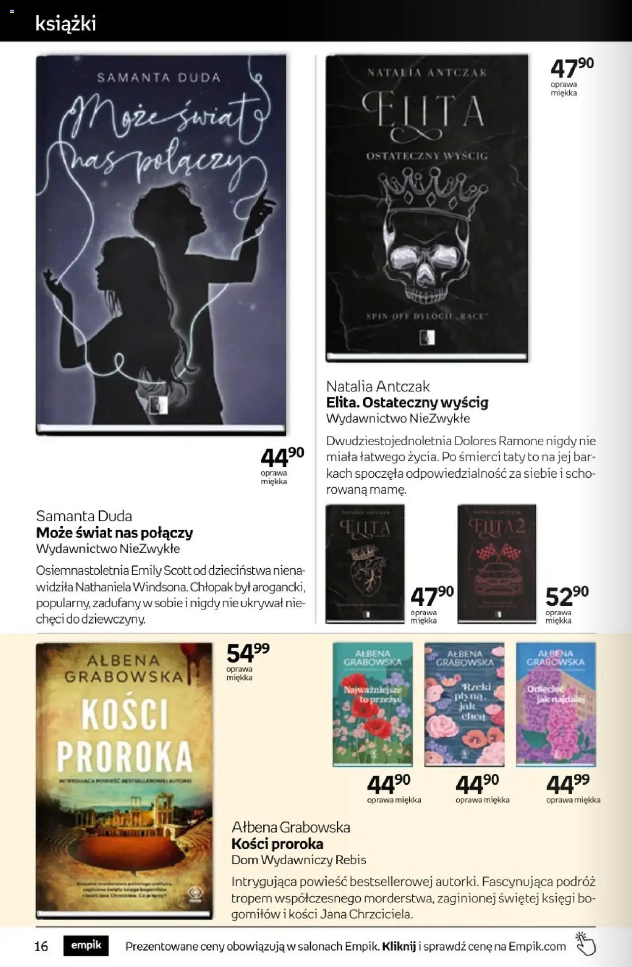 Empik promocje - Tom kultury Książki od 10.09.2025 | Strona: 16 | Produkty: Książki