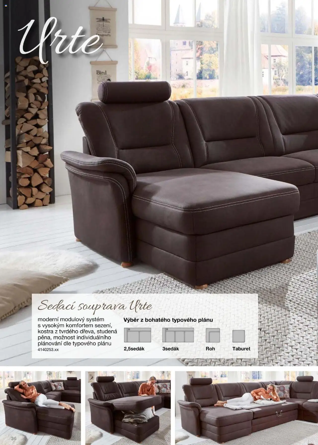 Sconto nábytek katalog - Sedací soupravy od 01.01.2025 | Strana: 36 | Produkty: Sedací souprava, Taburet