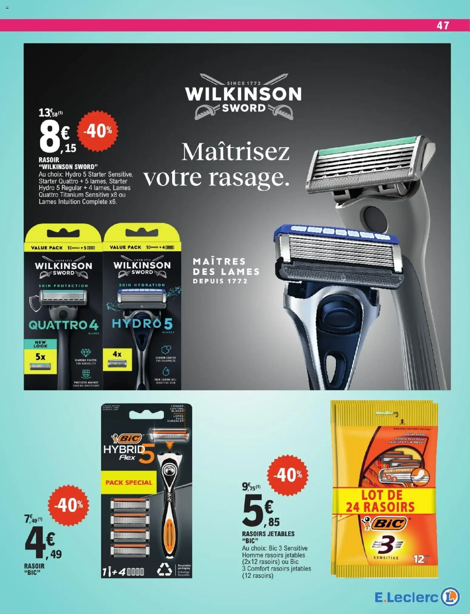 {H1} | Page: 47 | Produits: Rasoir