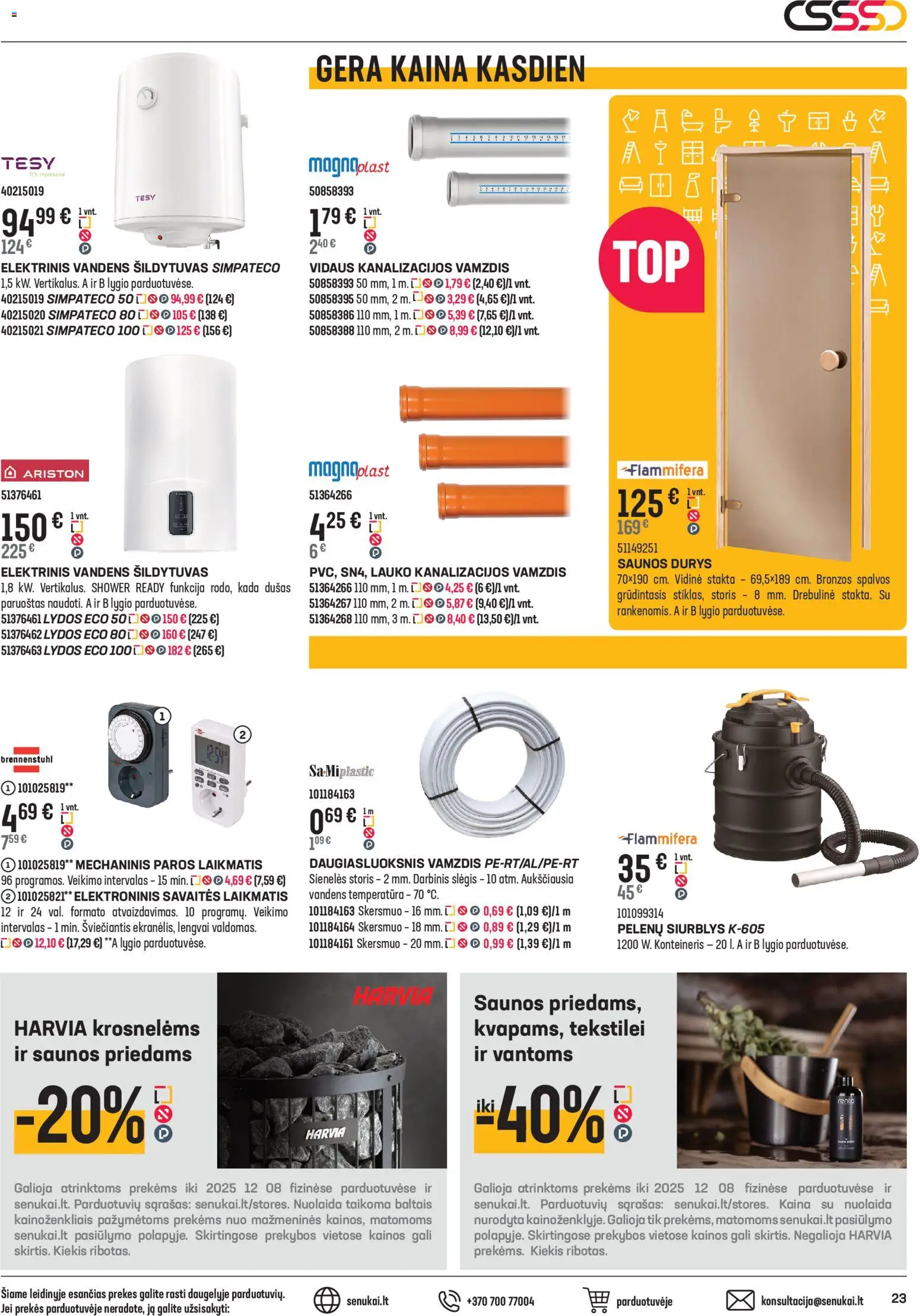 Senukai akcijos nuo 12.11.2025 | Puslapis: 23 | Prekių: Dušas