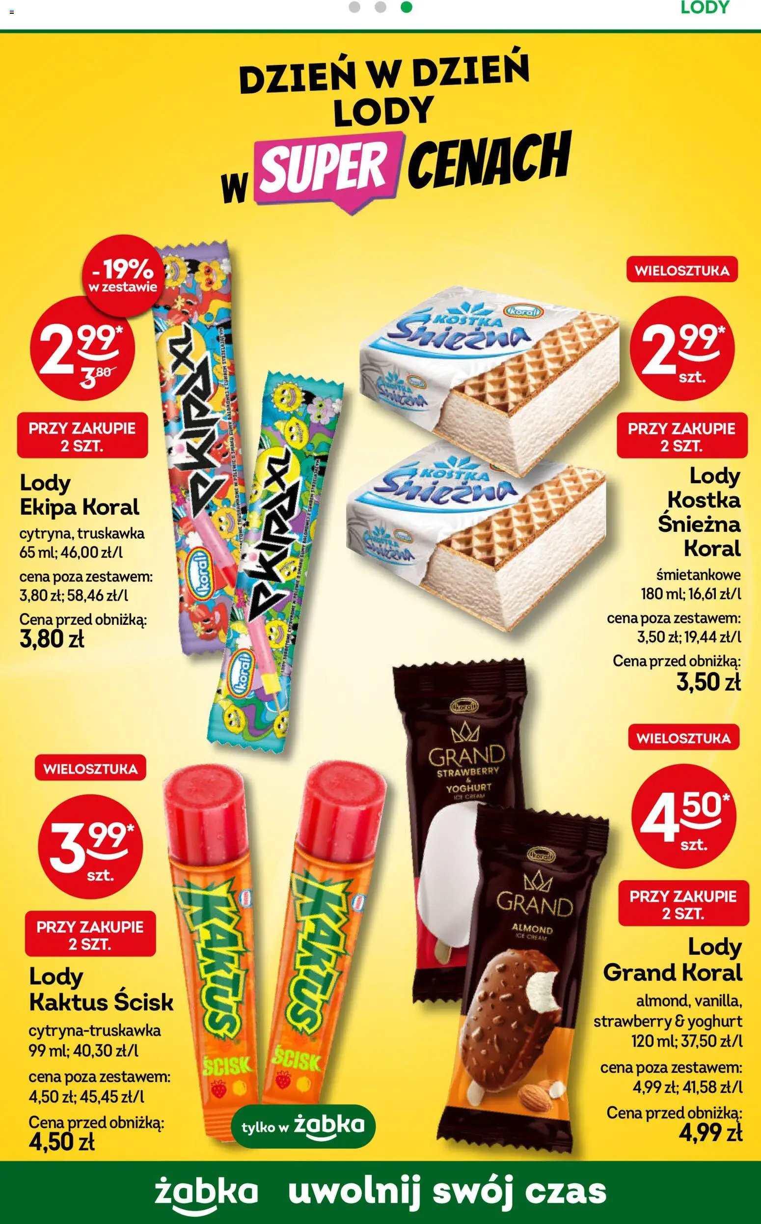 Żabka gazetka od 22.04.2026 | Strona: 57 | Produkty: Lody