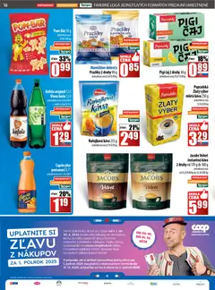 COOP Jednota leták platný od 30.10.2025 | Strana: 10 | Produkty: Jacobs Velvet, Káva, Kofola, Vinea