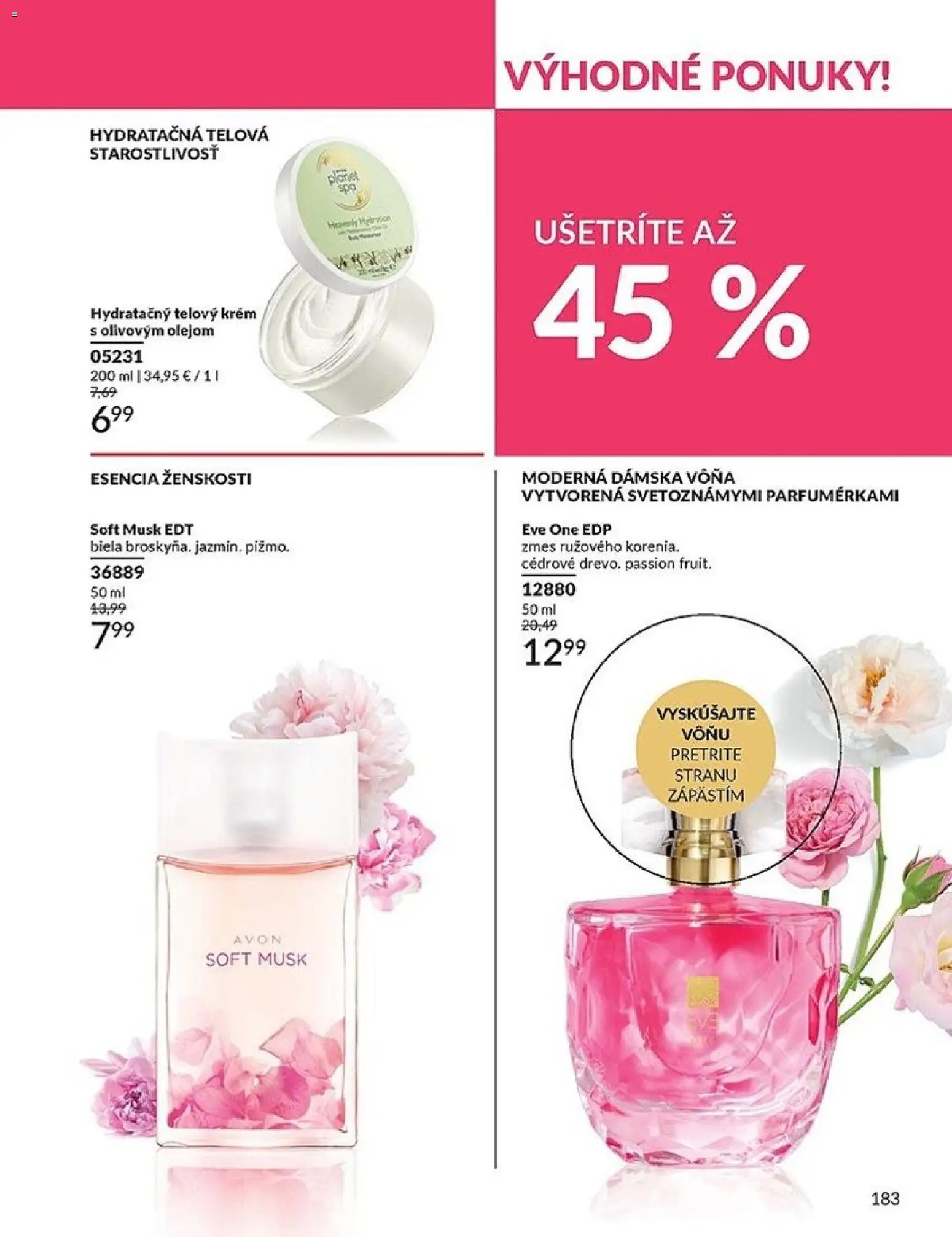 Nové Avon akcie – leták je platný od 01.02.2026 | Strana: 183 | Produkty: Telový krém, Krém