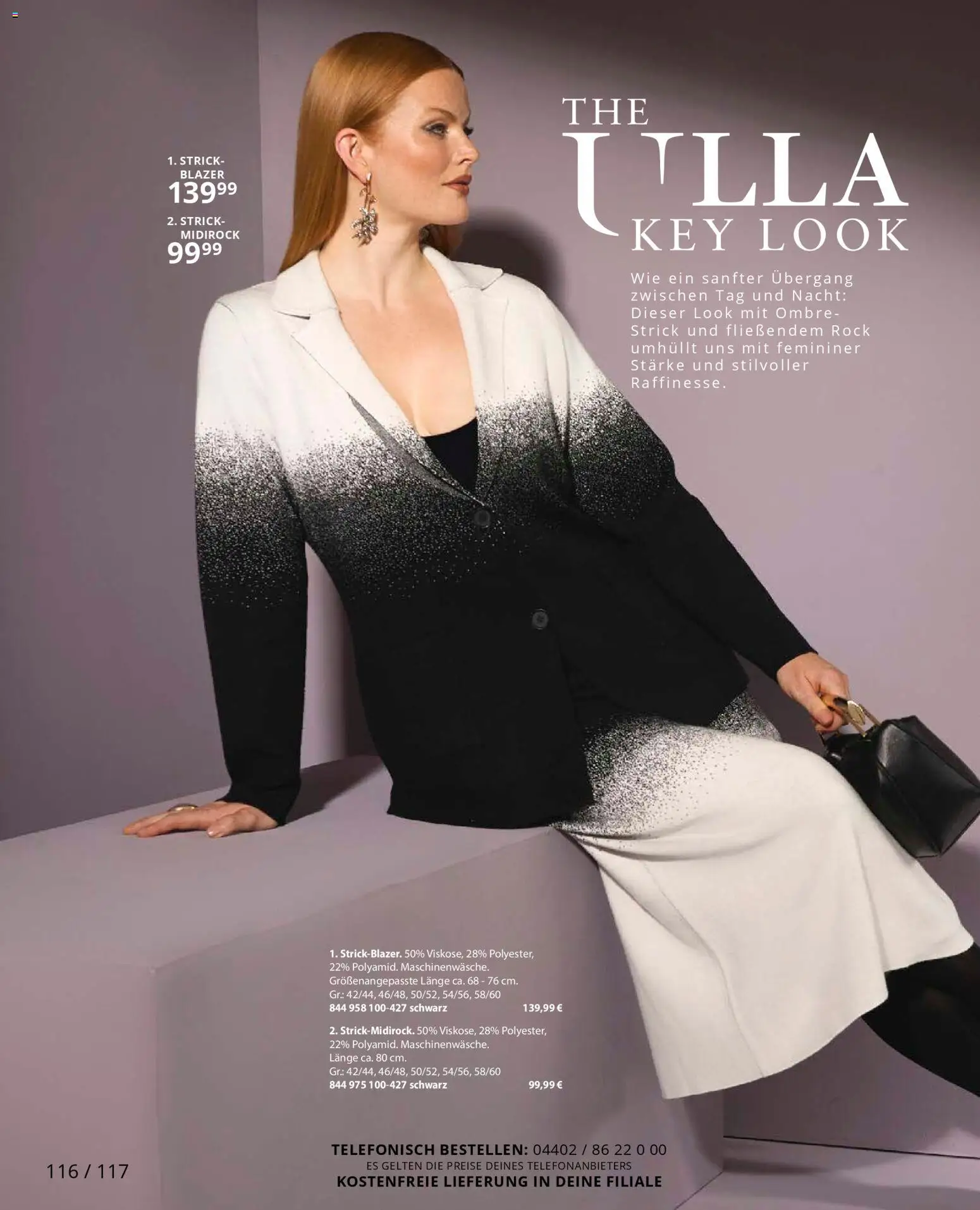 Ulla Popken Prospekt 	 – gültig ab 01.11.2025 | Seite: 116 | Produkte: Blazer, Midirock, Rock