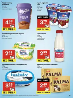 Delikatesy Centrum Gazetka od 14.08.2025 | Strona: 28 | Produkty: Serek homogenizowany waniliowy, Kefir, Serek, Jogurt