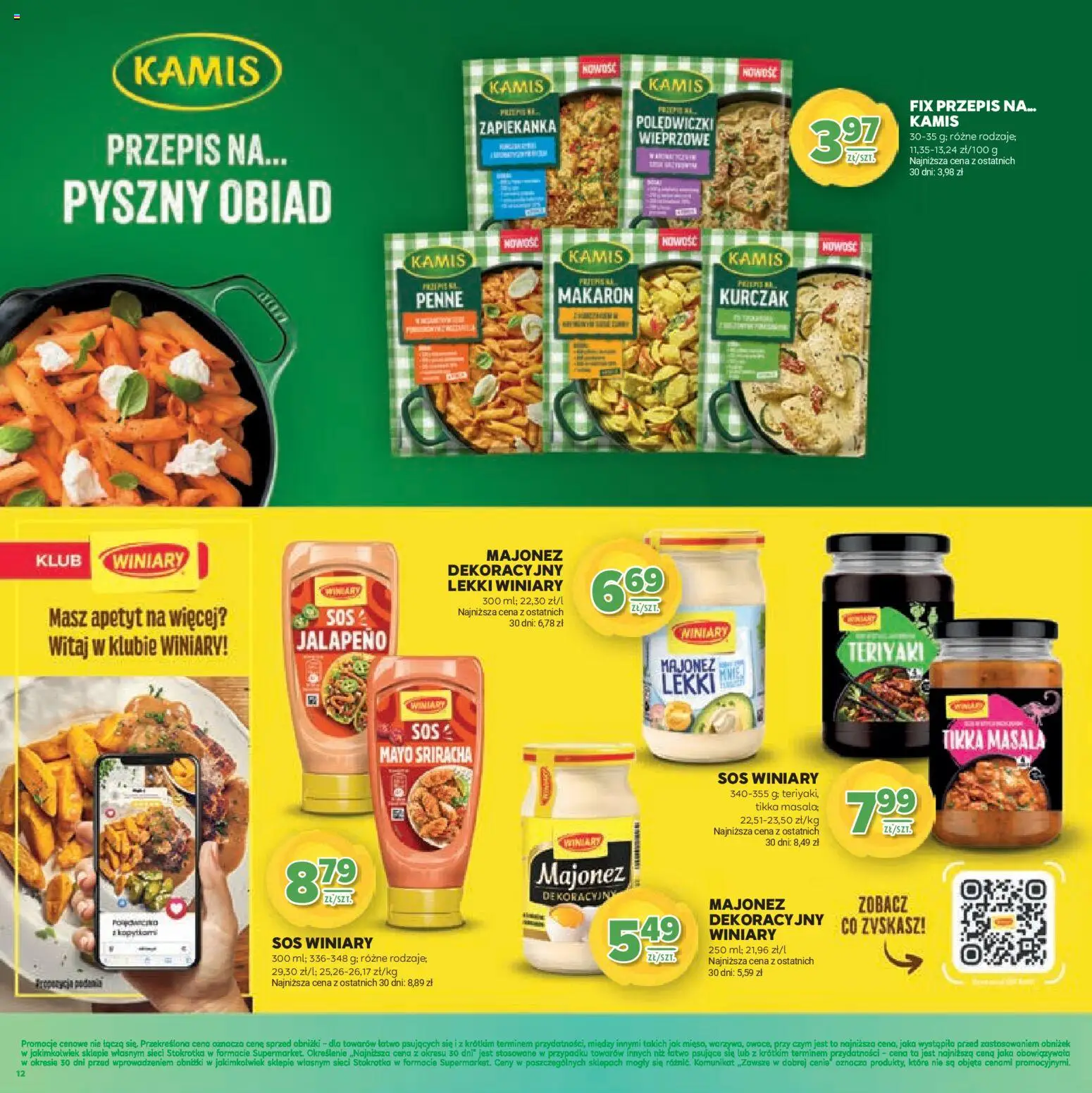 Stokrotka Gazetka - Wiosenne Inspiracje od 26.02.2026 | Strona: 12 | Produkty: Kurczak, Penne, Zapiekanka, Sriracha