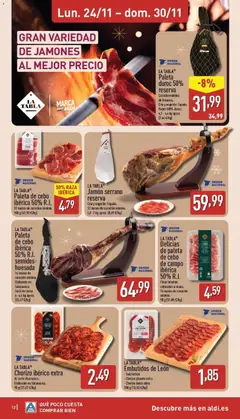 Vista previa LA TABLA® Jamón serrano reserva, Cría y engorde: España. 12 meses de curación mínima. 6,5-7 kg aprox. válido desde el 24.11.2025 | Página: 12