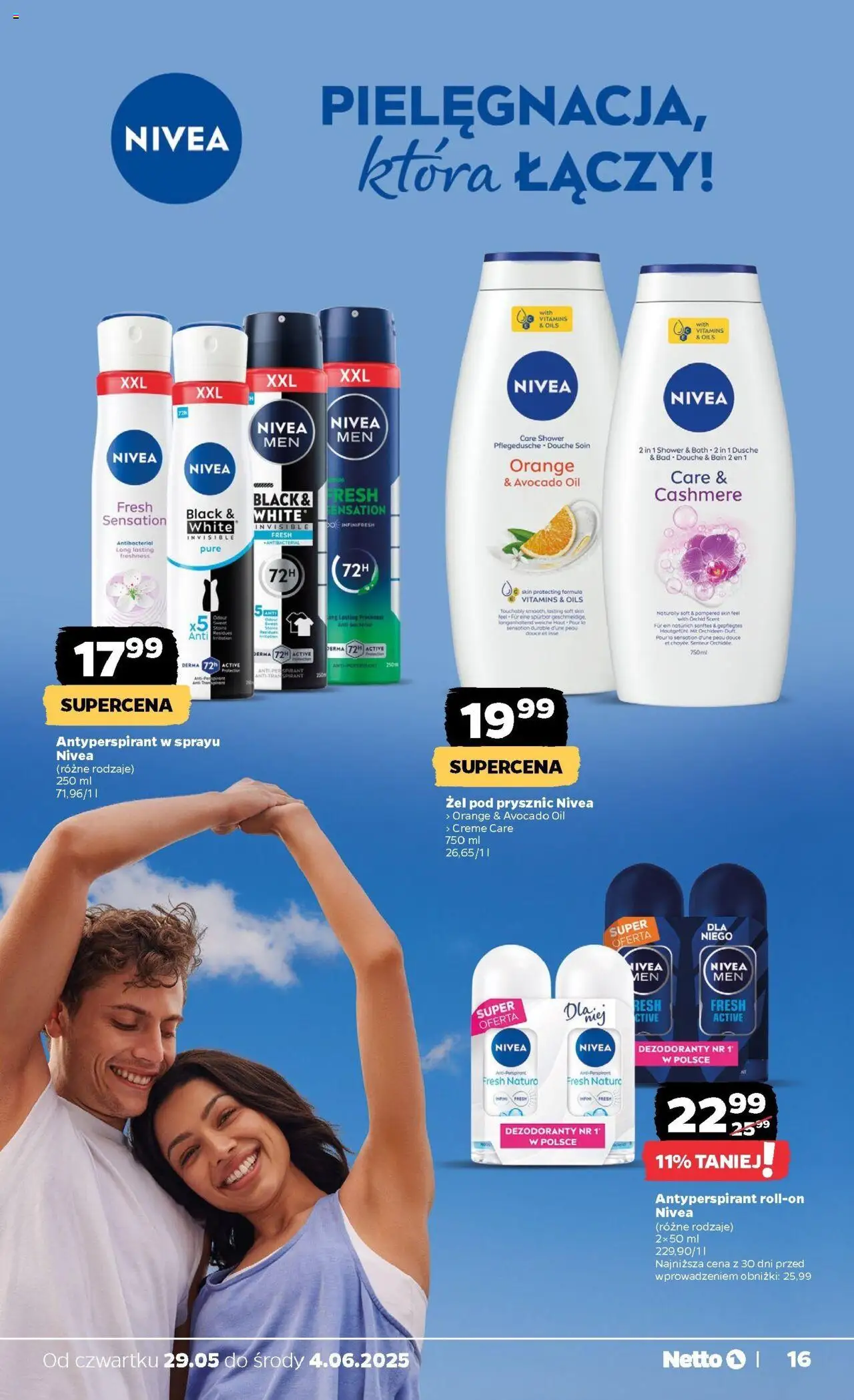 Netto gazetka - Spożywcza od 29.05.2025 | Strona: 16 | Produkty: Prysznic, Żel pod prysznic, Antyperspirant