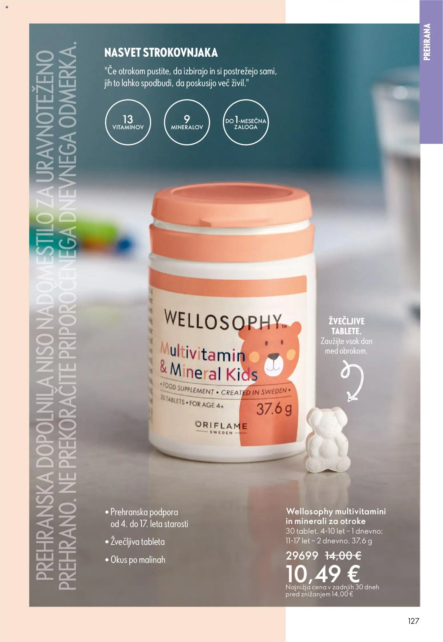 Novi Oriflame katalog ponudbe – veljaven od 19.11.2025 | Stran: 127 | Izdelki: Prehranska dopolnila