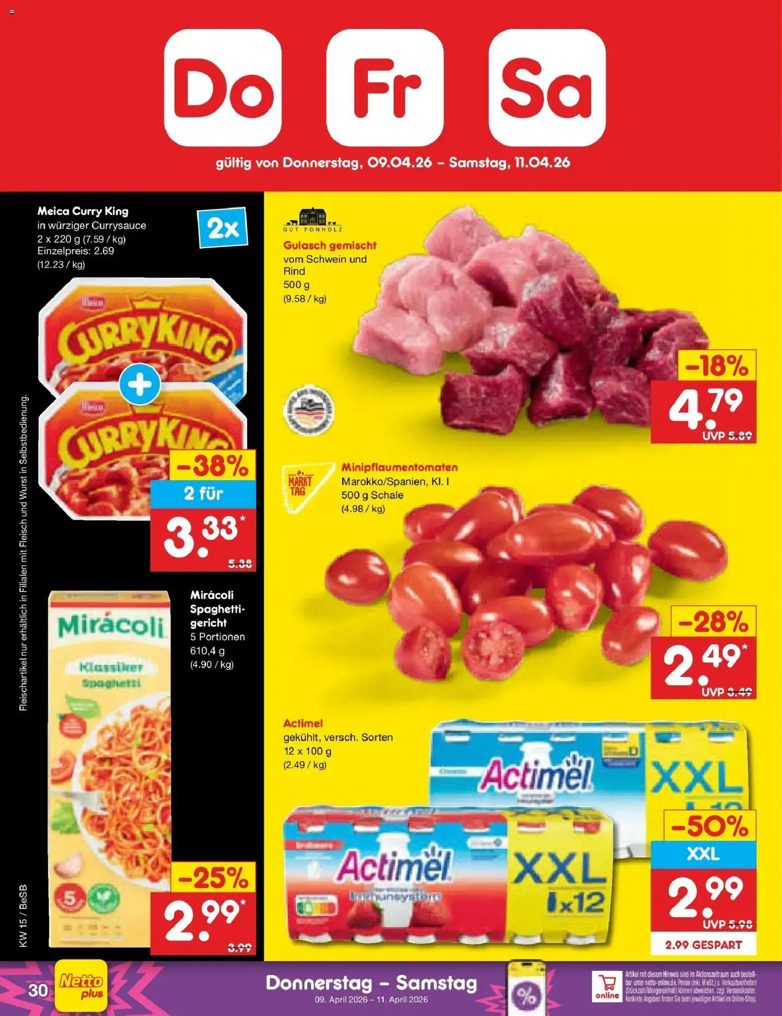 Netto Marken-Discount Prospekt Kremmen	 – gültig ab 05.04.2026 | Seite: 44 | Produkte: Meica, Gulasch, Wurst, Fleisch