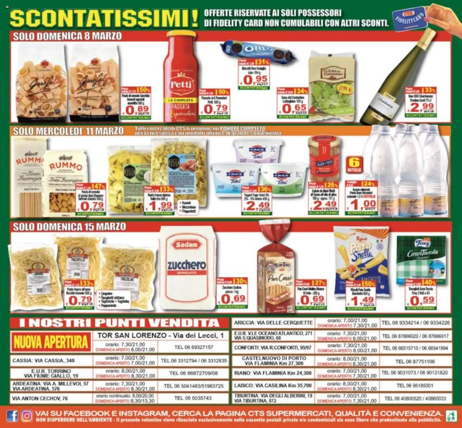 Volantino CTS del 06.03.2026 | Pagina: 24 | Prodotti: Yogurt, Zucchero, Pasta