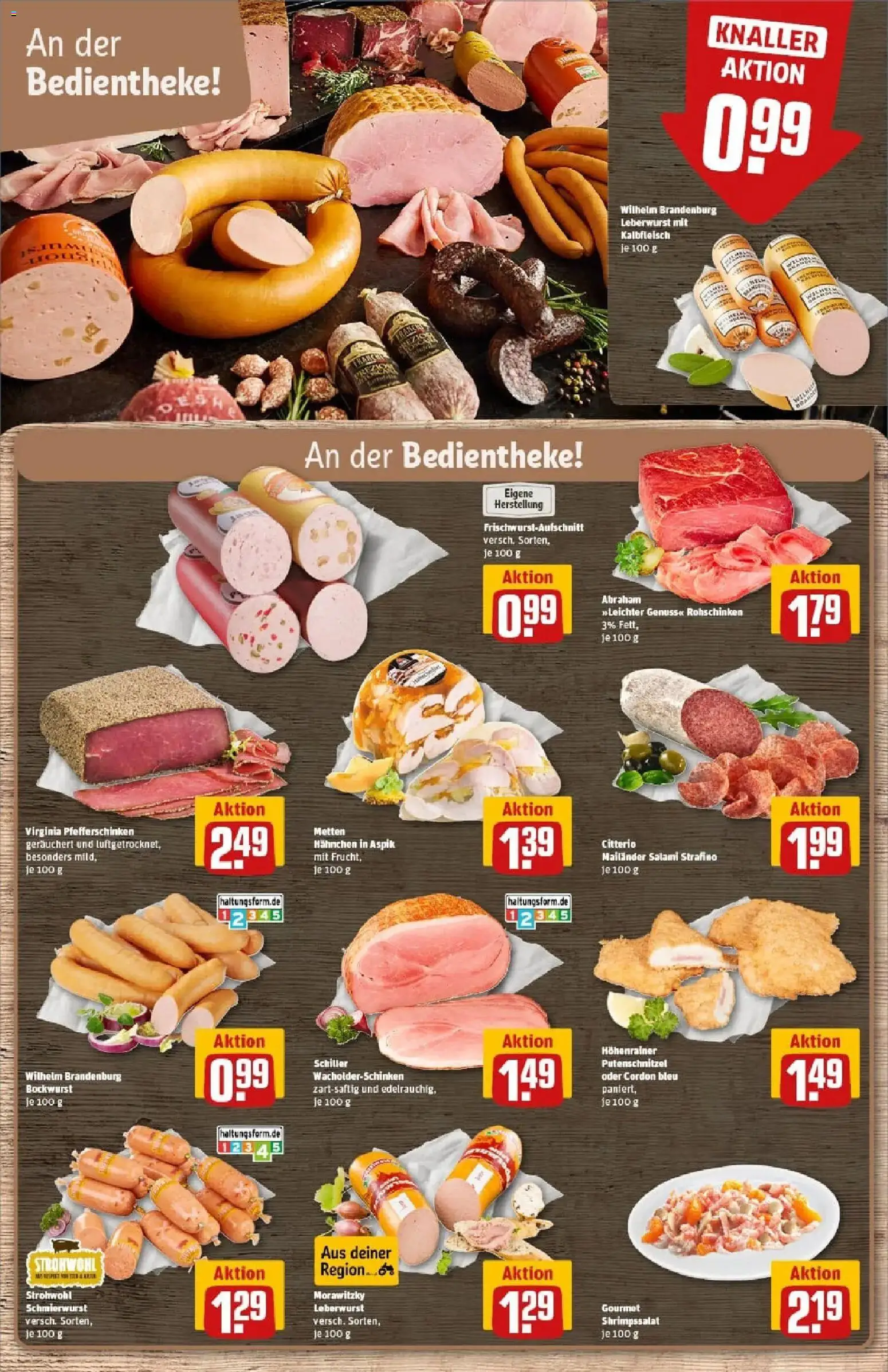 Rewe prospekt Bonn / Beuel	 – gültig ab 26.01.2026 | Seite: 12 | Produkte: Hahnchen, Putenschnitzel, Salami, Morawitzky