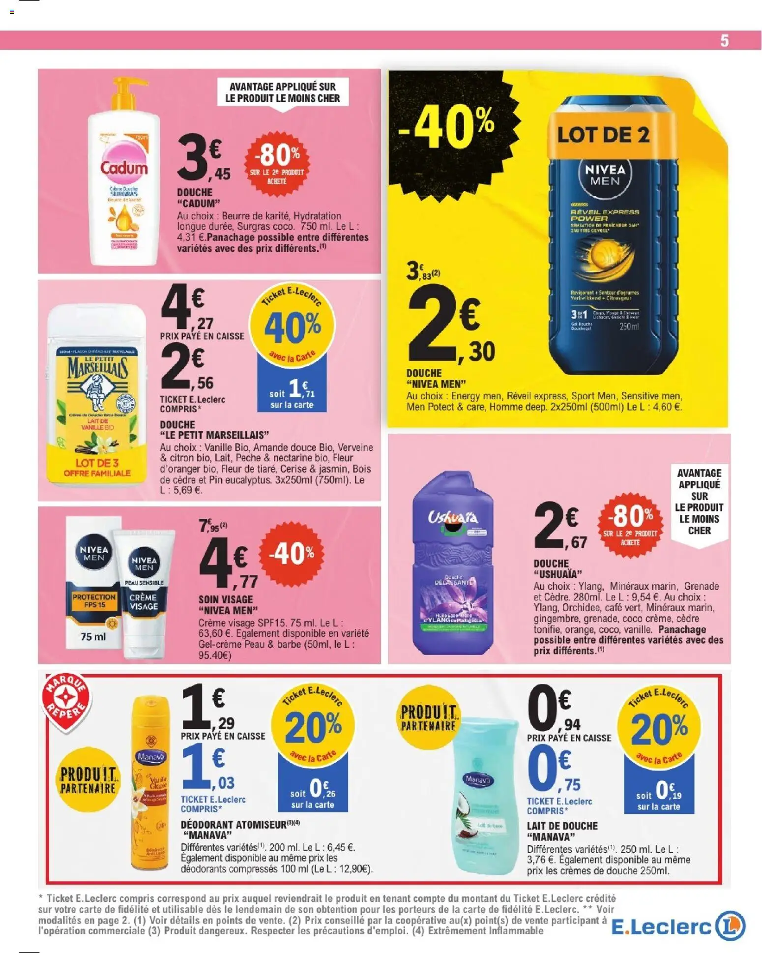 {H1} | Page: 5 | Produits: Citron, Nectarine, Lait, Beurre