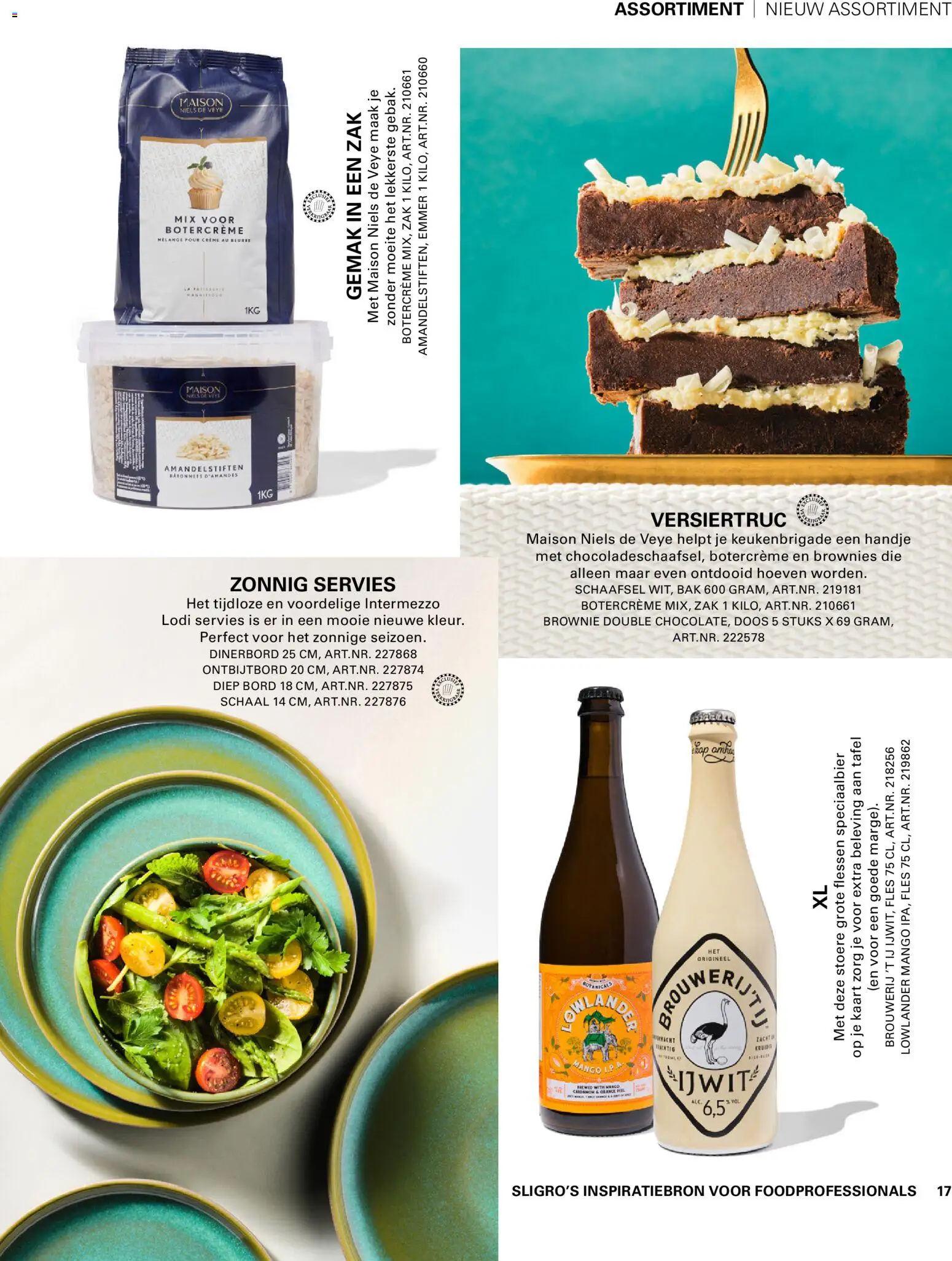 {H1} | Pagina: 17 | Producten: Bord, Schaal, Zak, Crème