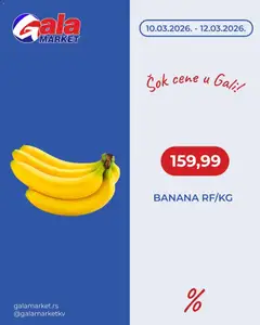 Gala MARKET katalog Šok cene - pregled Gala MARKET kataloga - važi od 10.03.2026