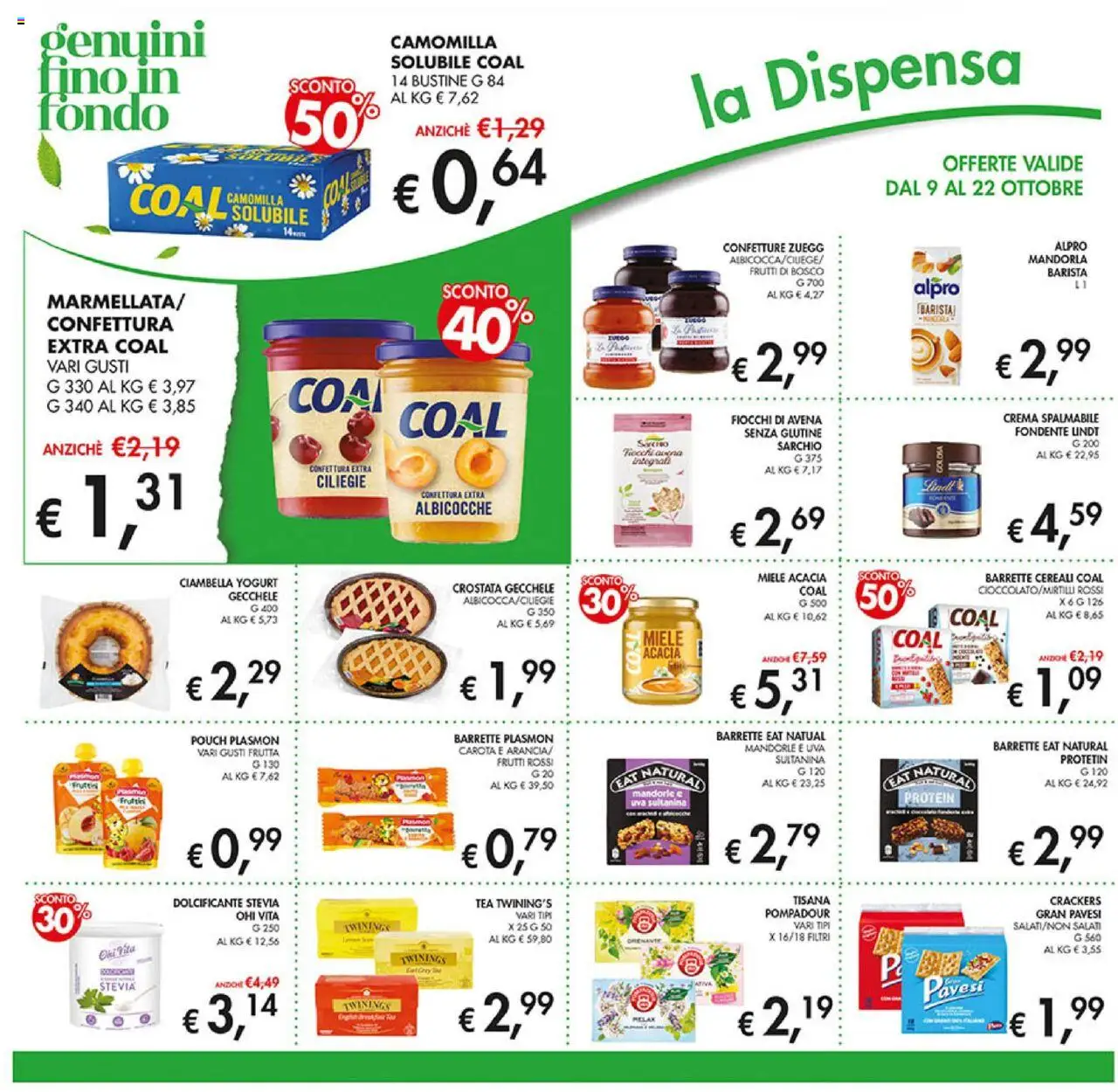 Volantino Coal del 09.10.2025 | Pagina: 16 | Prodotti: Dolcificante, Stevia, Cereali, Frutta