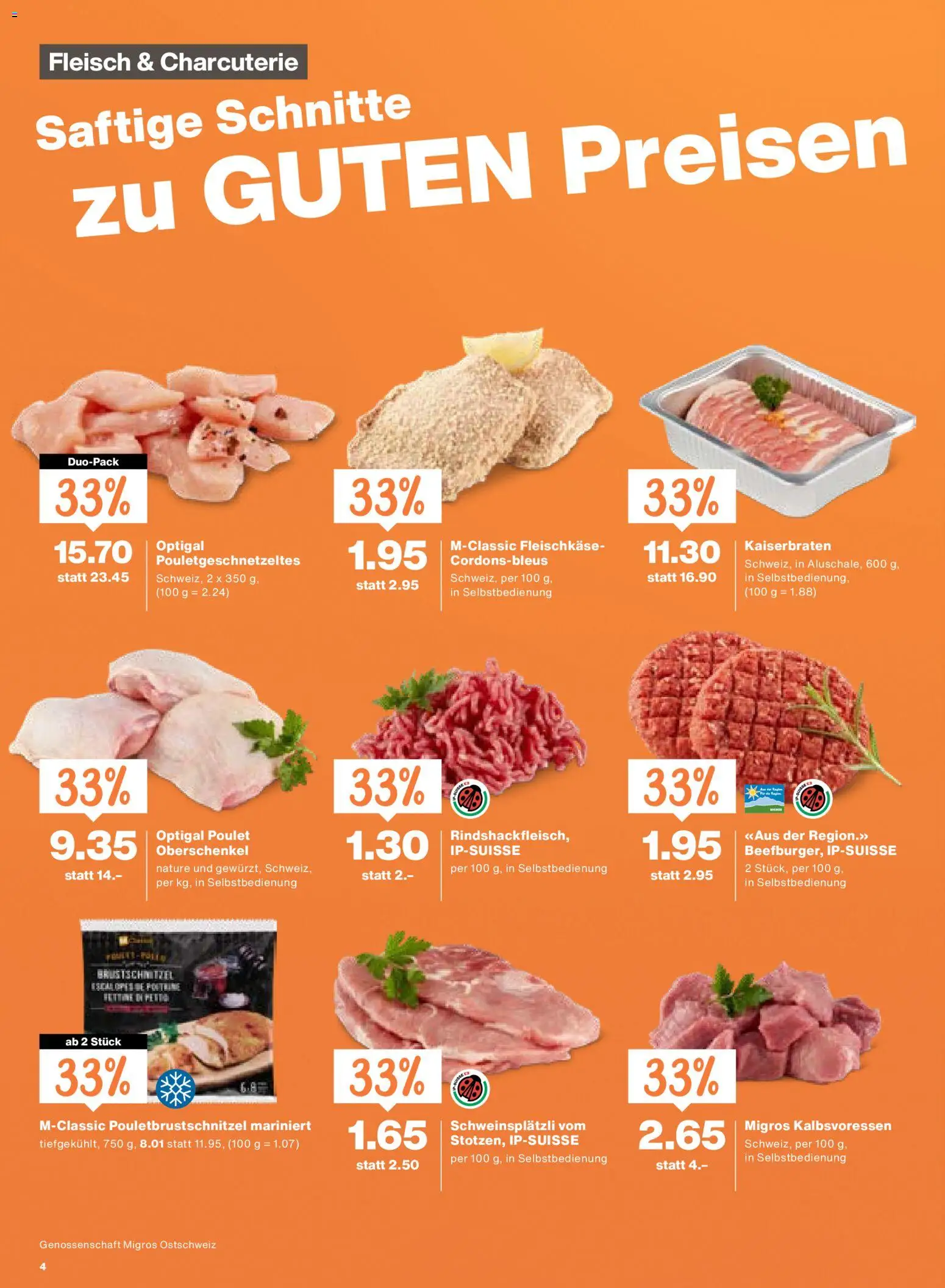 Migros Aktionen – gültig ab 13.01.2026 | Seite: 4 | Produkte: Burger