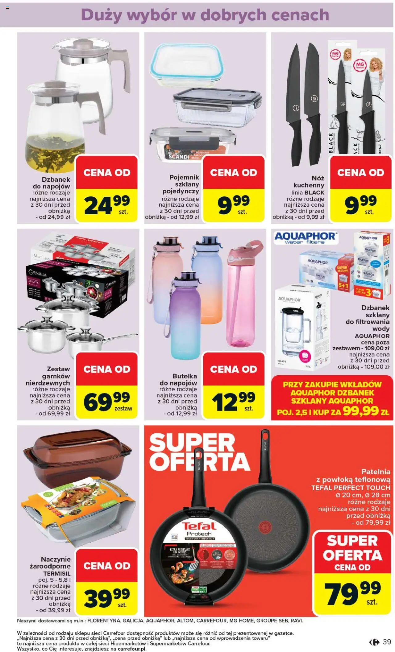 Carrefour Gazetka od 02.06.2025 | Strona: 41 | Produkty: Dzbanek, Patelnia, Naczynie żaroodporne, Tefal