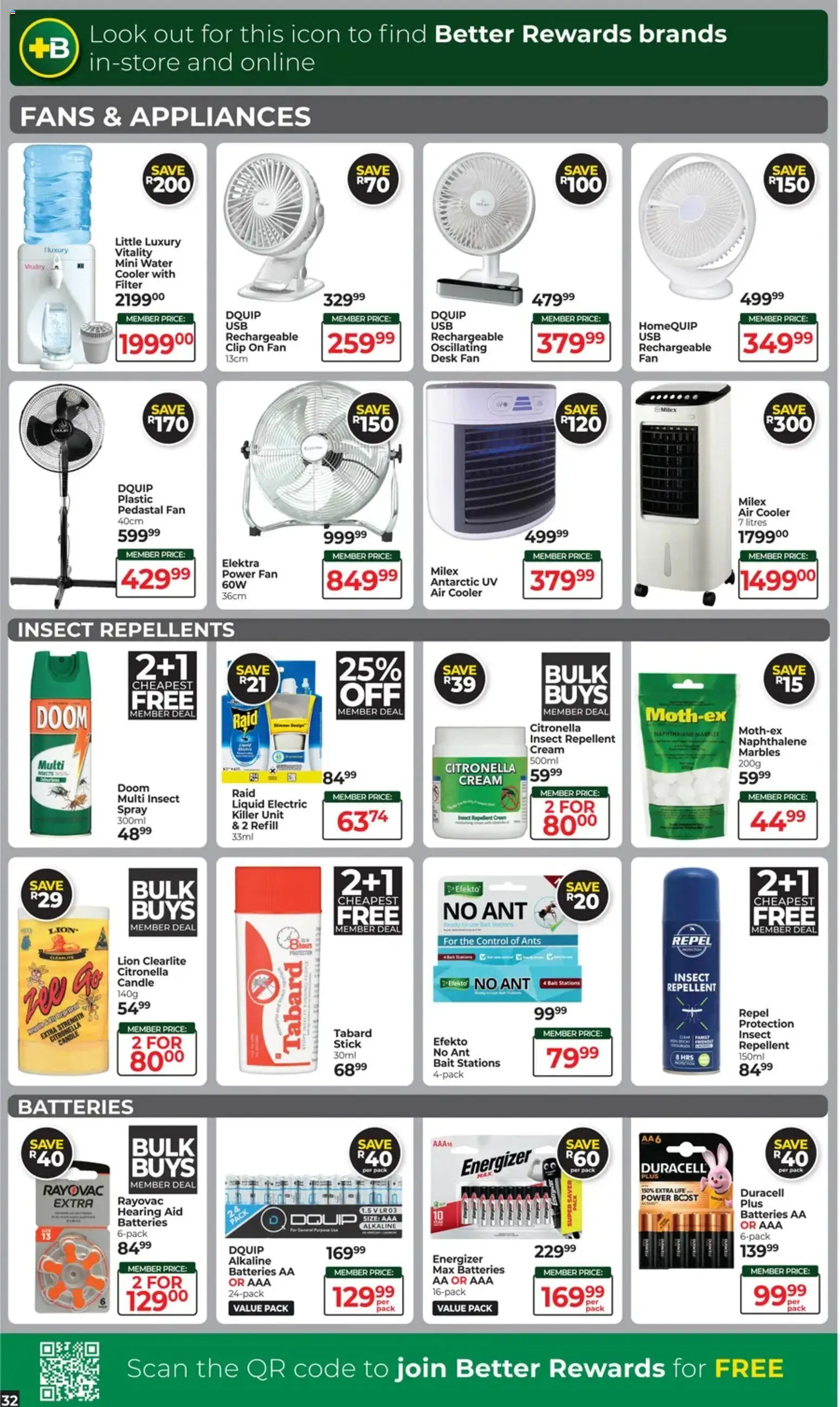 New Dis-Chem catalogue – valid from 18.11.2025 | Page: 32 | Products: Desk, Fan, Air cooler, Water