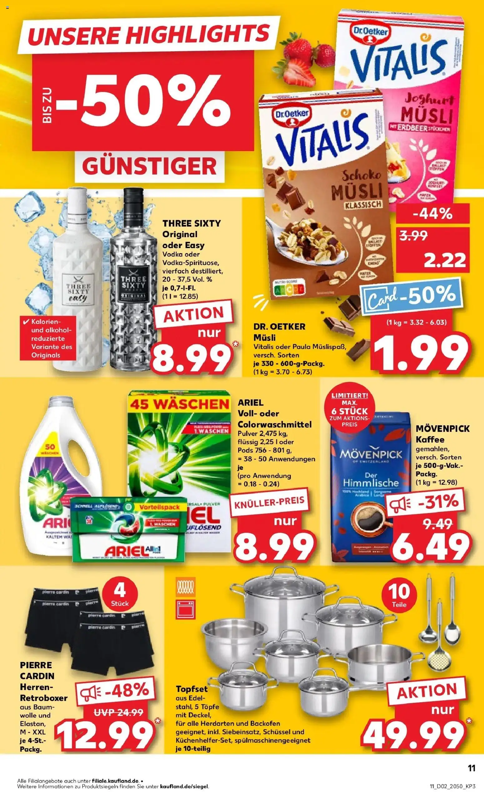 Kaufland prospekt Aalen	 – gültig ab 08.01.2026 | Seite: 11 | Produkte: Joghurt, Kaffee, Movenpick kaffee, Backofen