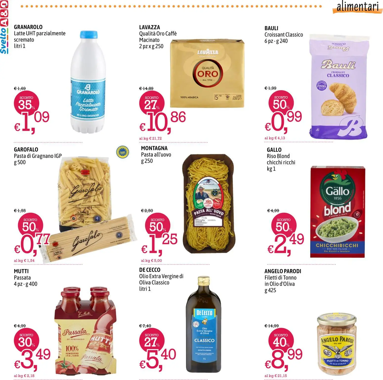 Volantino A&O del 05.03.2026 | Pagina: 6 | Prodotti: Pomodoro, Pasta, Tonno, Lavazza