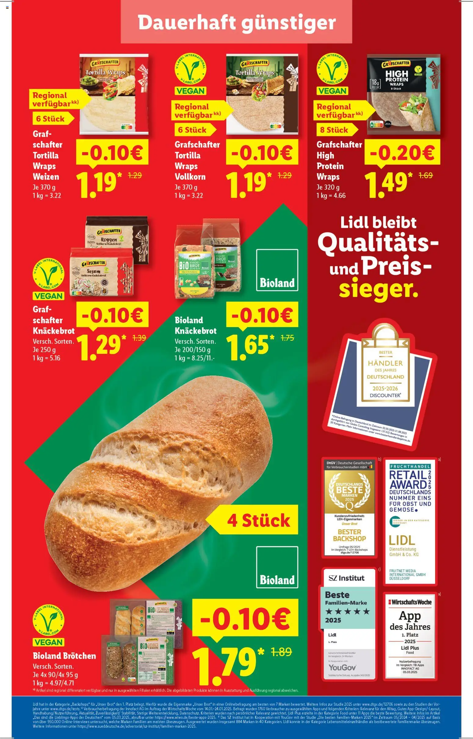 Lidl Prospekt Zossen – gültig ab 05.01.2026 | Seite: 3 | Produkte: Gemüse, Obst, Brot