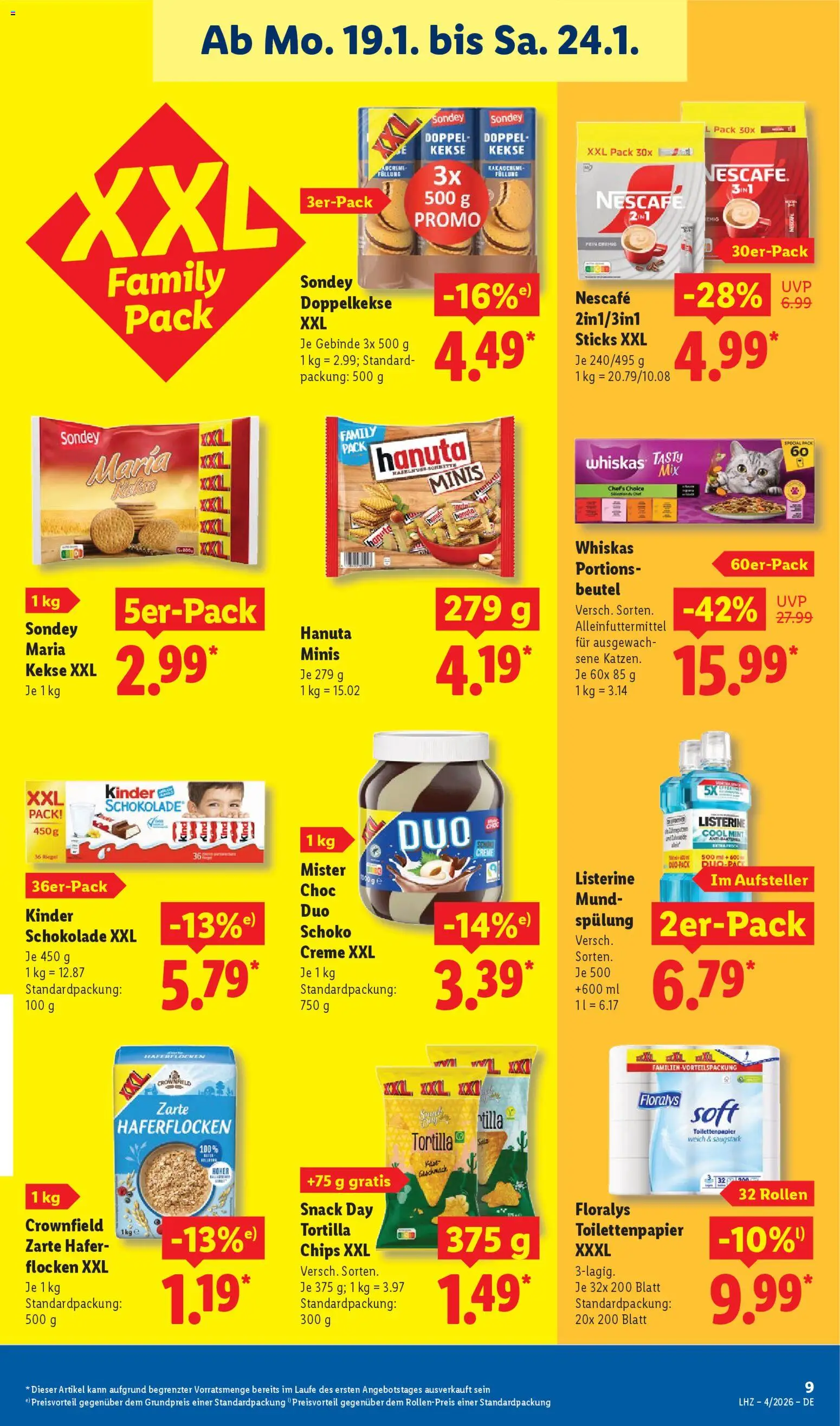 Lidl - Prospekt – gültig ab 19.01.2026 | Seite: 15 | Produkte: Creme, Chips, Flocken, Listerine