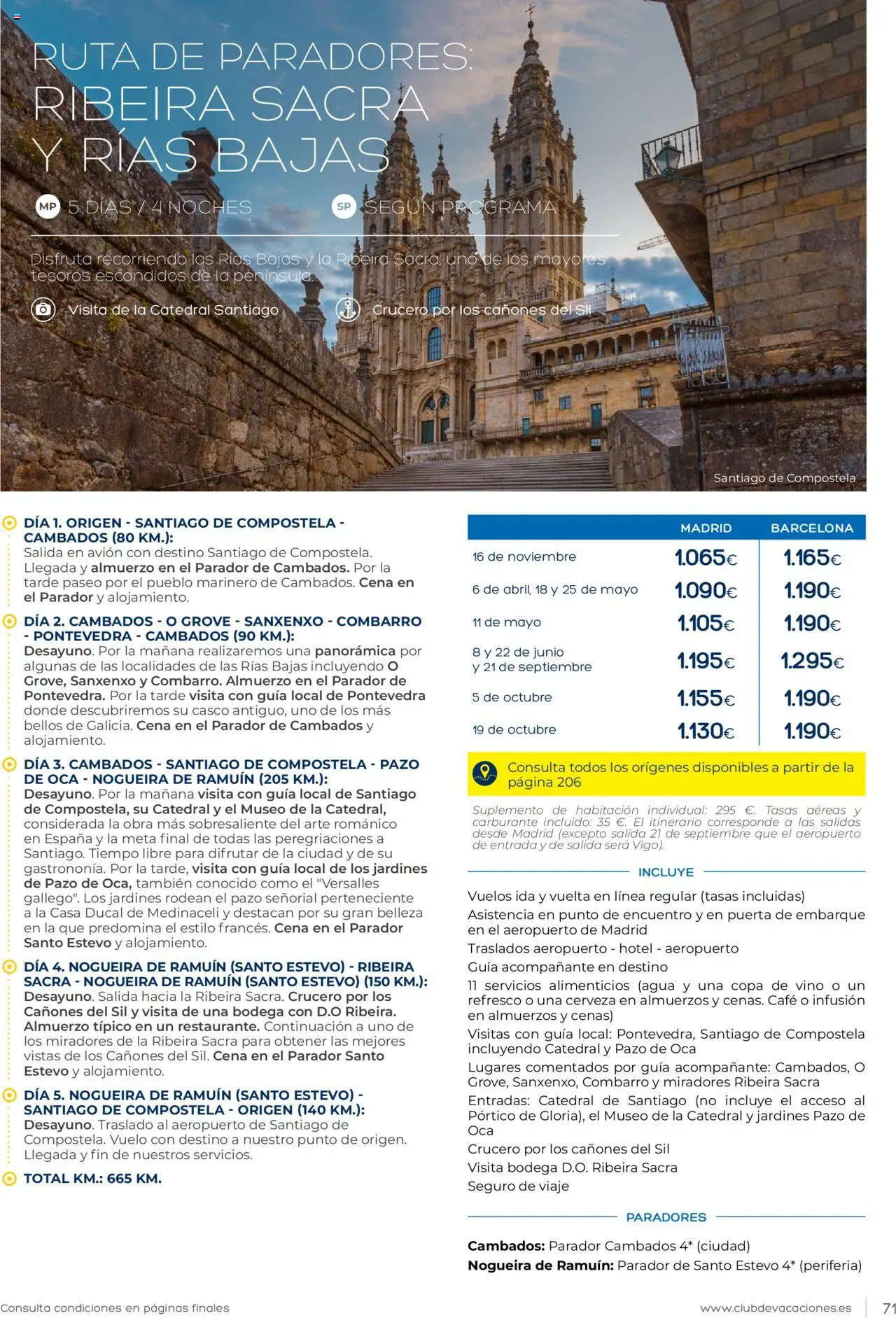 Viajes El Corte Inglés Club de Vacaciones │ válido desde el 01.01.2025 | Página: 71 | Productos: Café, Vino, Cerveza