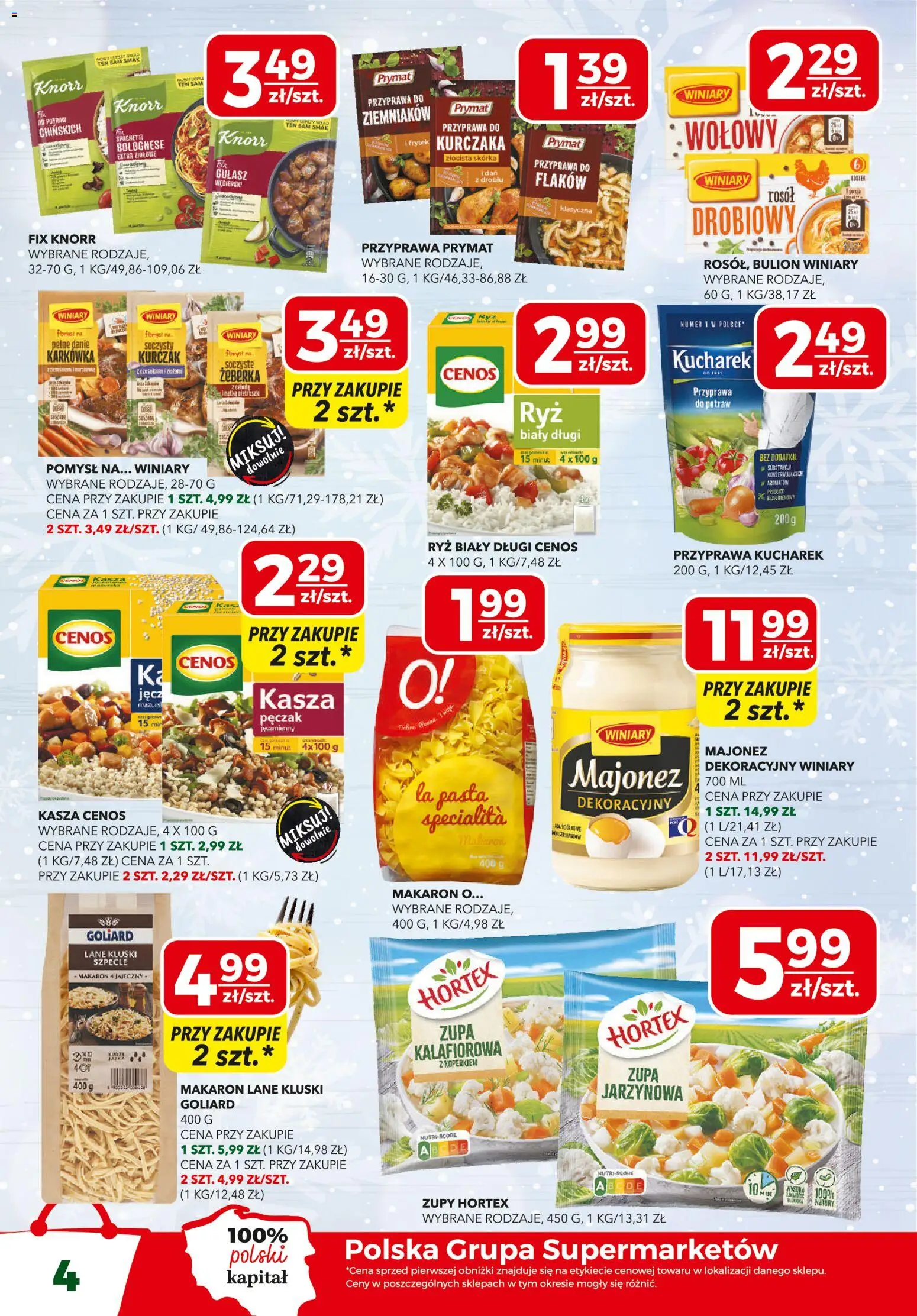 Top Market Gazetka od 19.02.2026 | Strona: 4 | Produkty: Kasza, Karkówka, Jajka, Ryż