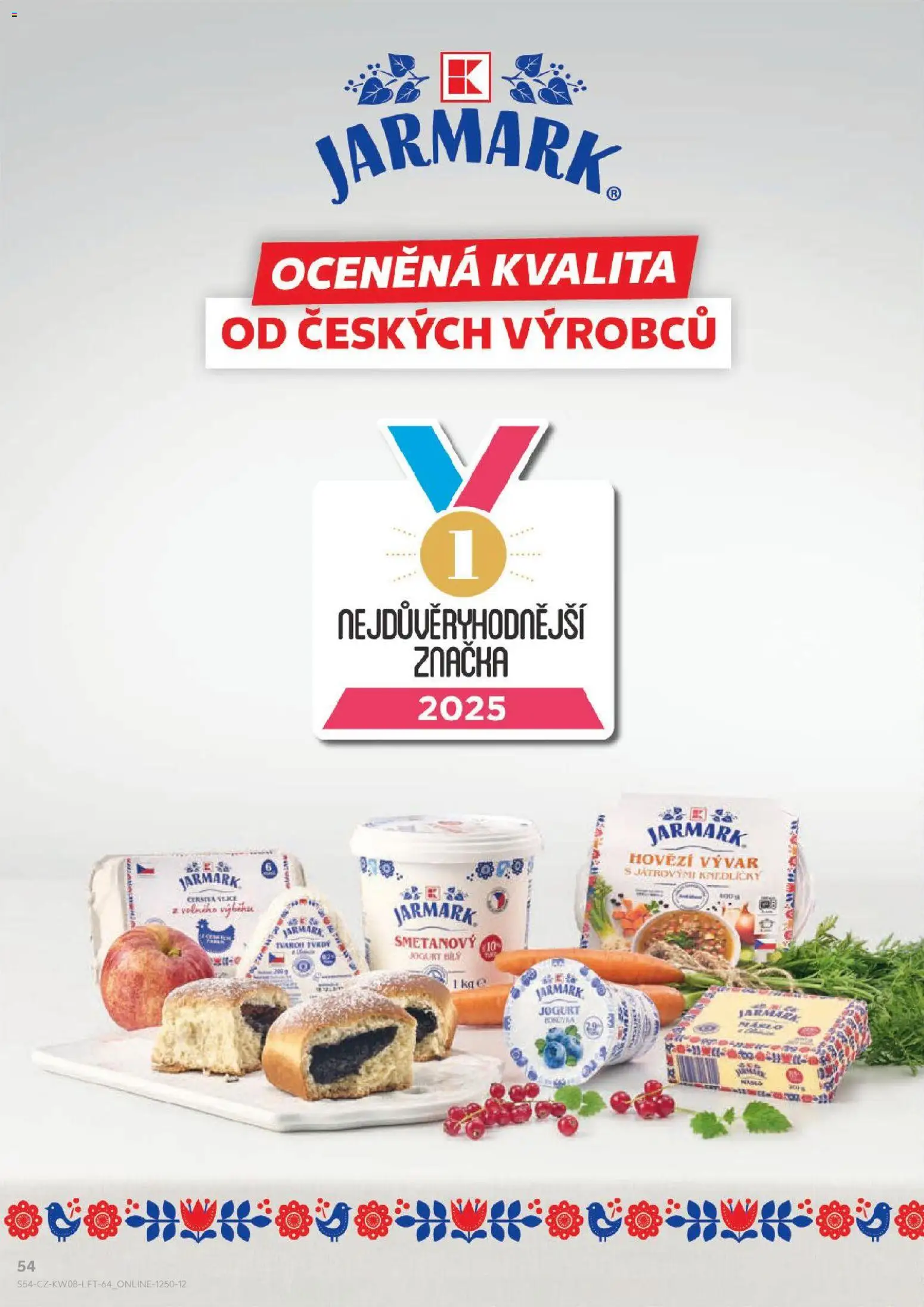 Kaufland leták - Chomutov od 18.02.2026 | Strana: 54 | Produkty: Hovězí, Smetanový jogurt, Vejce, Vývar