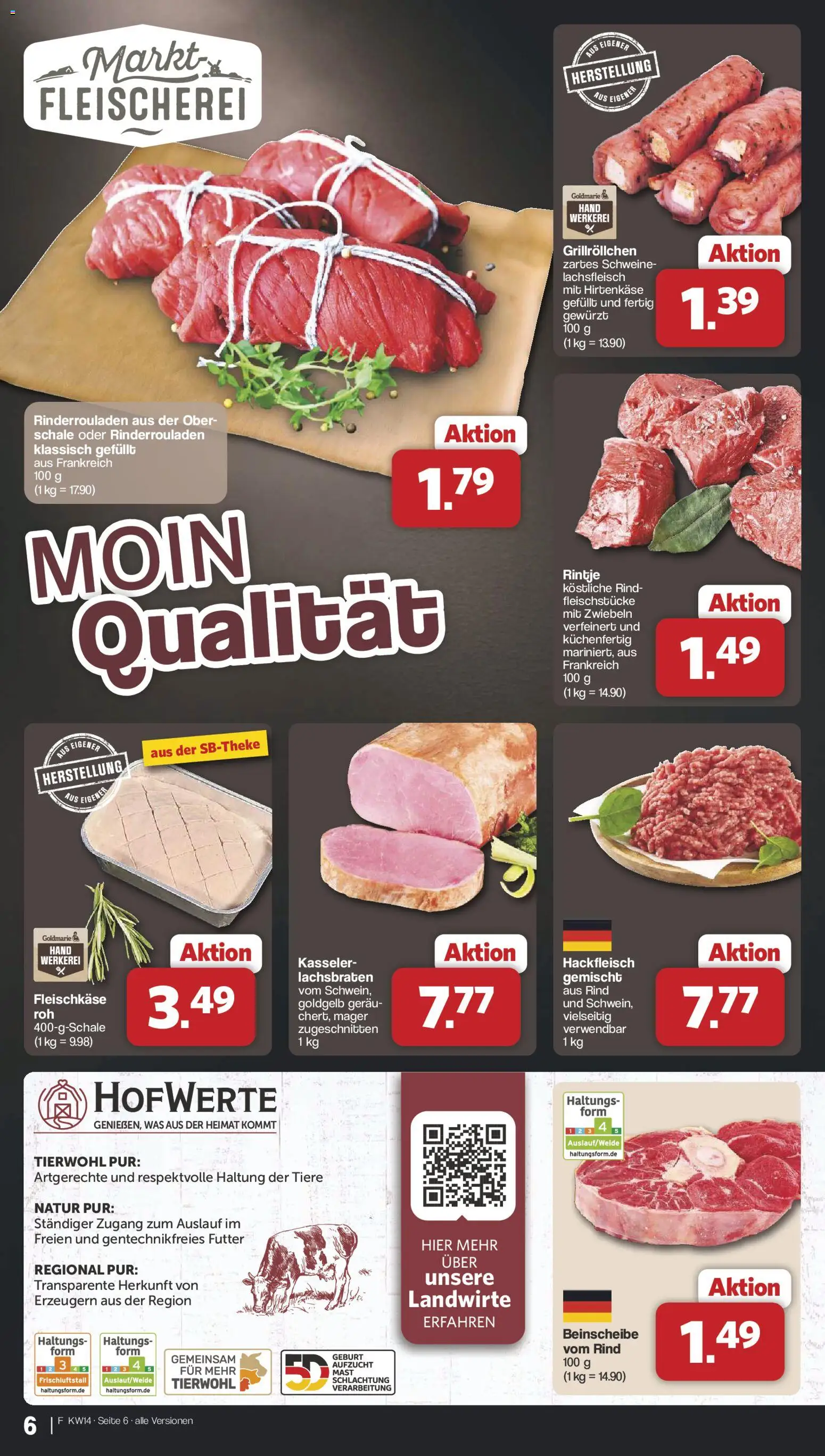 Famila Nordwest Prospekt 	 – gültig ab 30.03.2026 | Seite: 6 | Produkte: Rinderrouladen, Zwiebeln, Hackfleisch