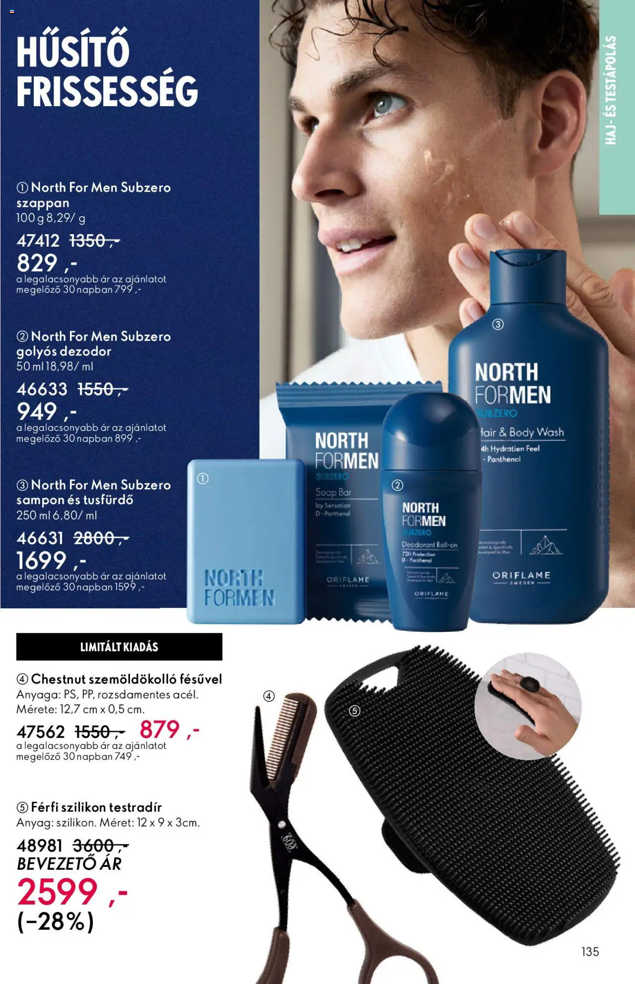 Oriflame akciós ujság - amely érvényes a következő dátumtól: 01.10.2025 | Oldal: 135 | Termékek: Body, Sampon, Szappan, Dezodor