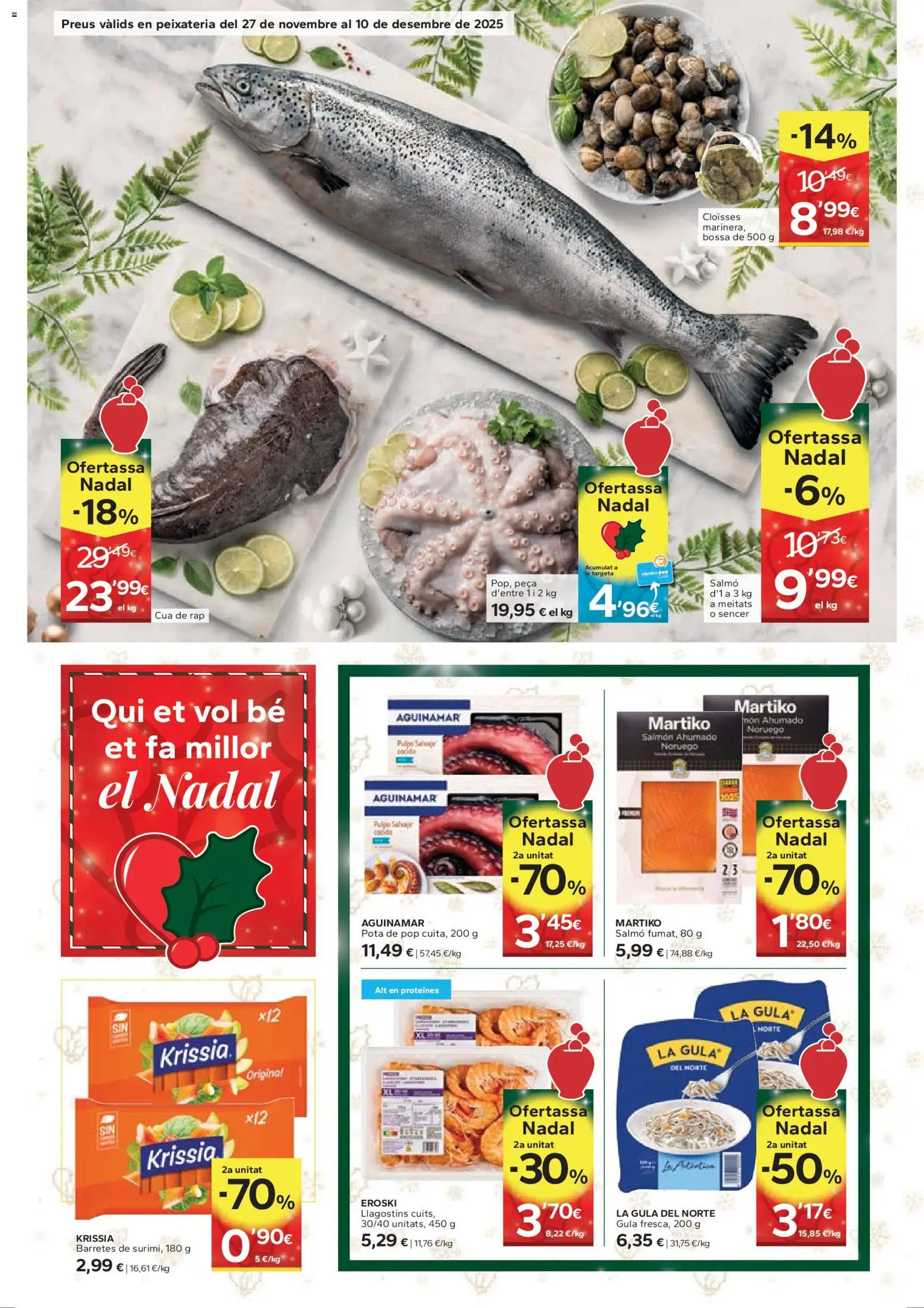 Caprabo folleto │ válido desde el 27.11.2025 | Página: 4 | Productos: Salmón ahumado