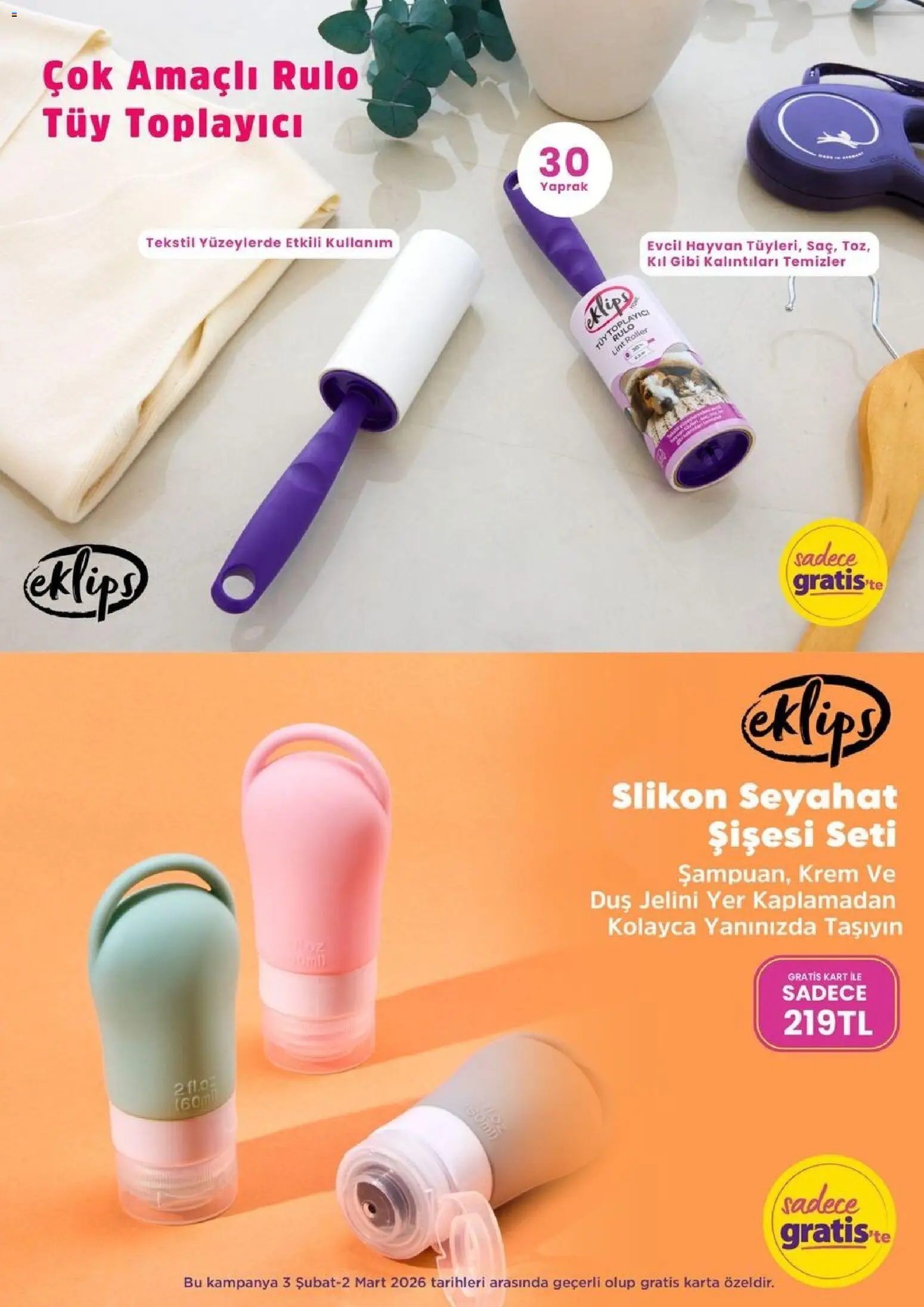 Gratis Katalog - 03.02.2026 tarihinden itibaren geçerlidir | Sayfa: 54 | Ürünler: Duş, Tüy toplayıcı, Krem