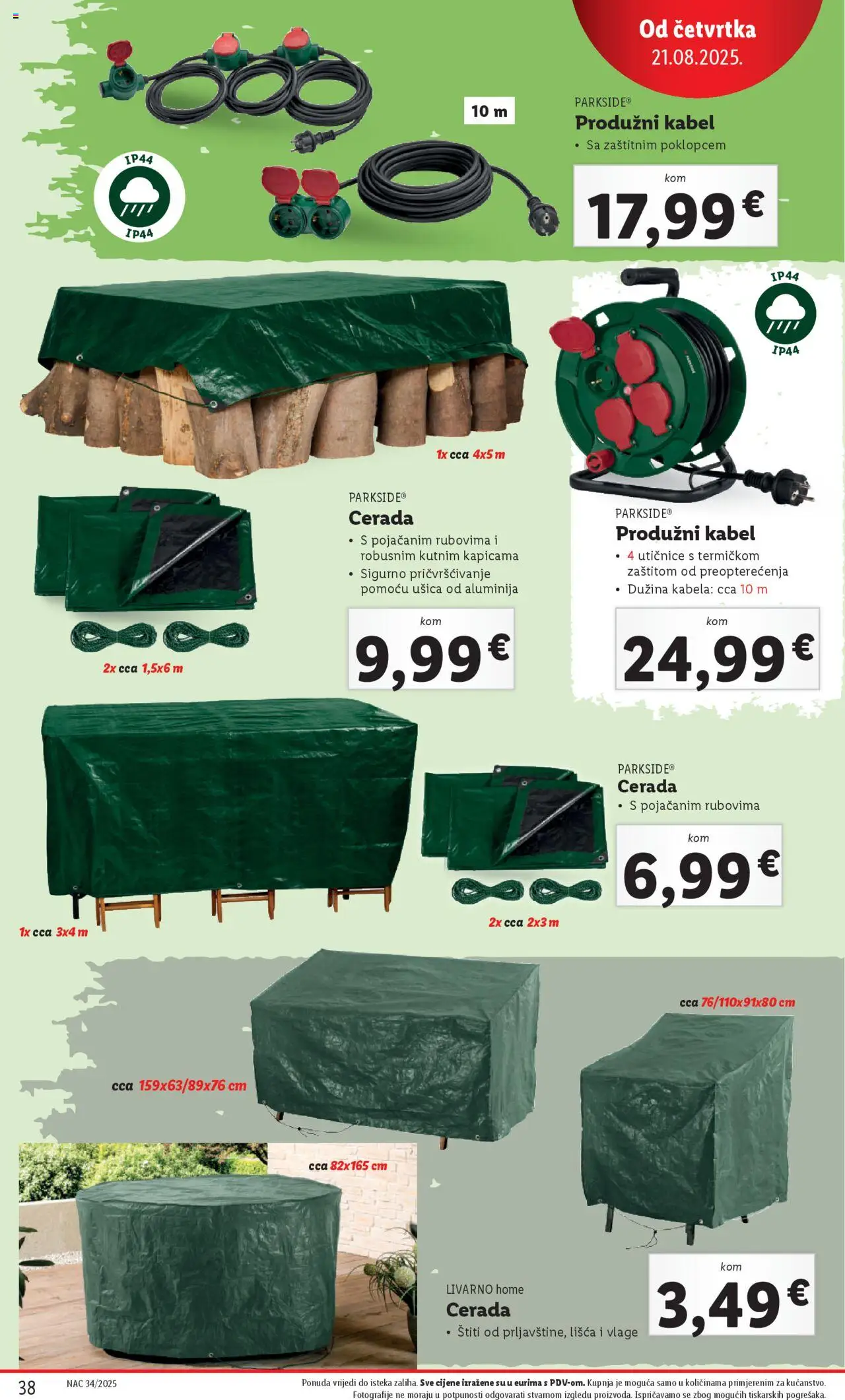 Lidl katalog | vrijedi od 18.08.2025 | Stranica: 38 | Proizvodi: Kabel