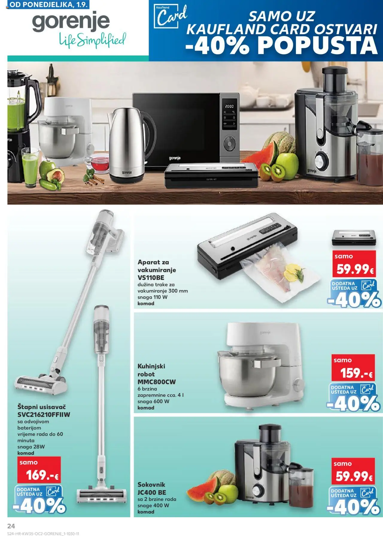 Kaufland katalog | vrijedi od 27.08.2025 | Stranica: 24 | Proizvodi: Usisavač, Robot, Sokovnik