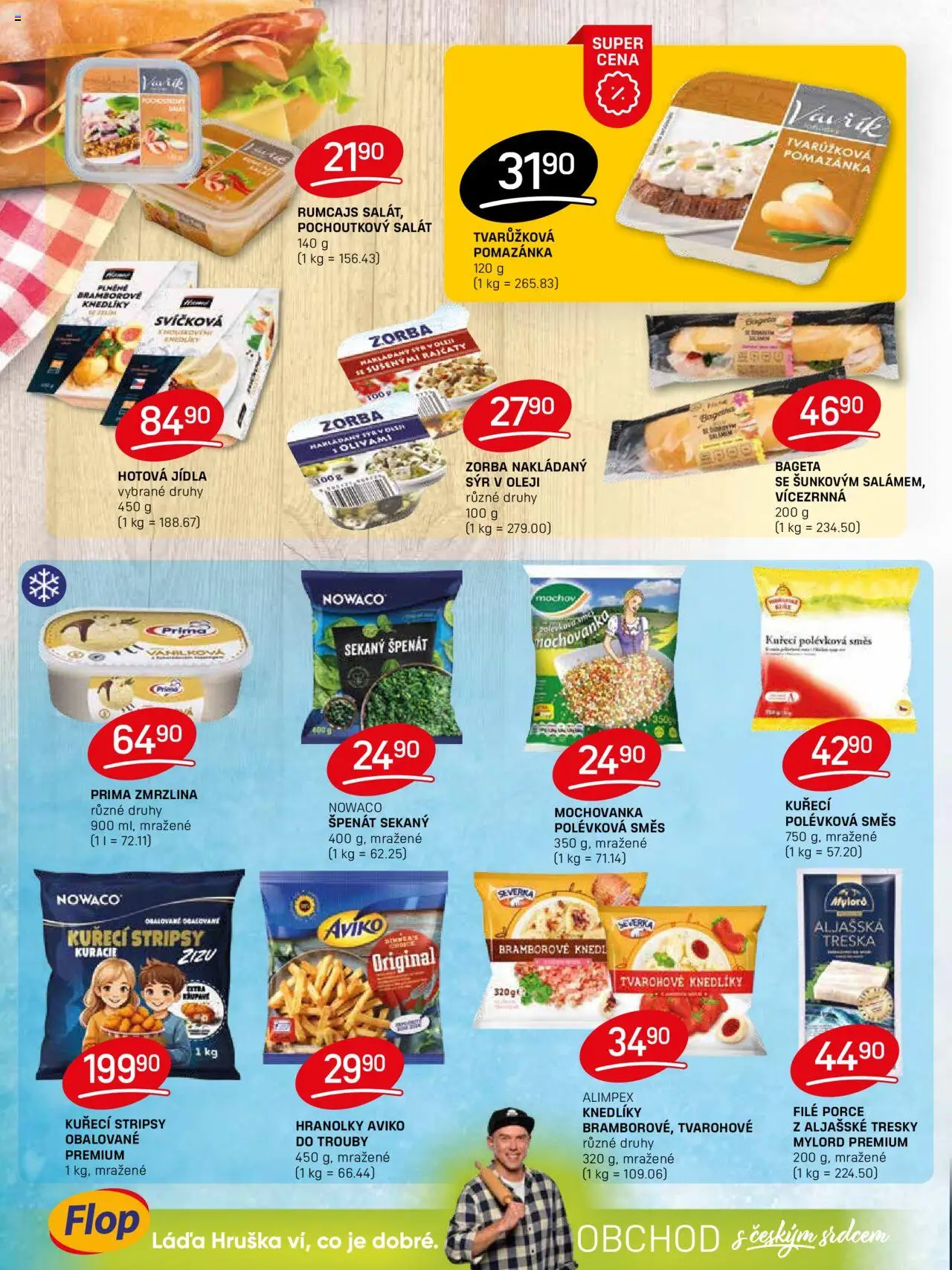 Flop leták od 22.10.2025 | Strana: 6 | Produkty: Hranolky, Zmrzlina, Salát, File