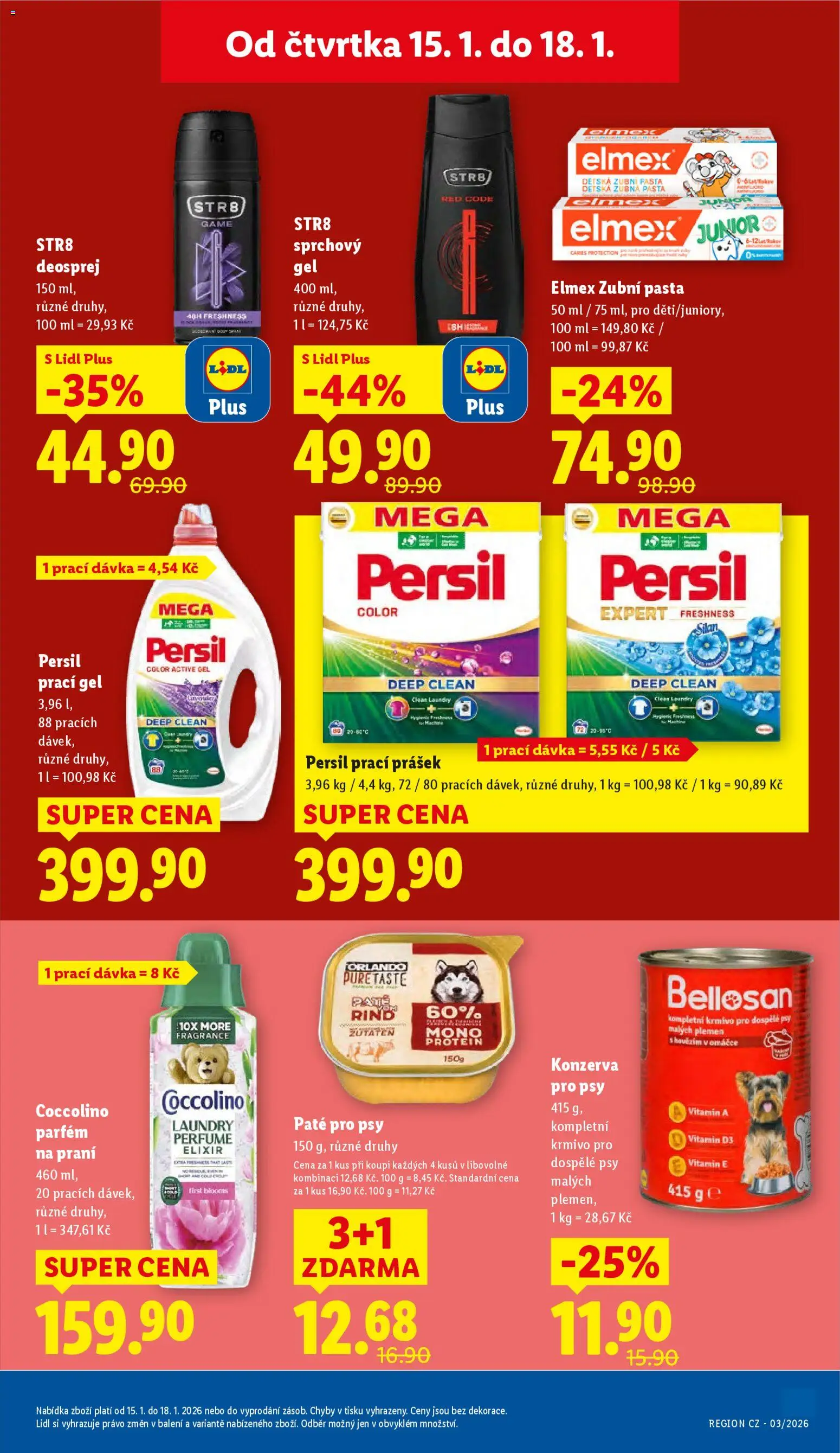 Lidl leták od 15.01.2026 | Strana: 25 | Produkty: Sprchový gel, Elmex zubní pasta, Coccolino, Parfém